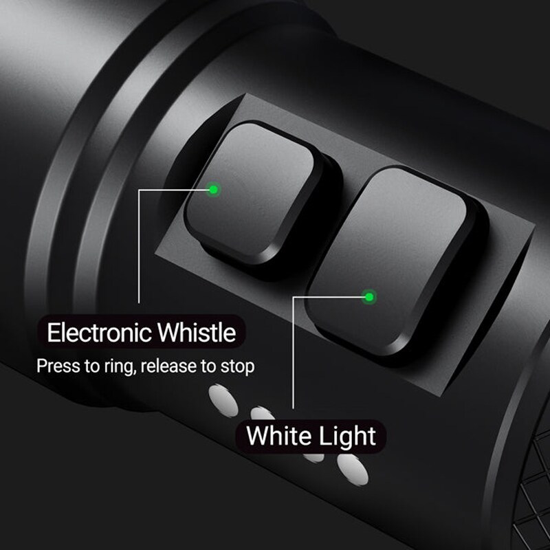 Torcia Nextorch P86 con fischietto 120 dB - 1600 lumen