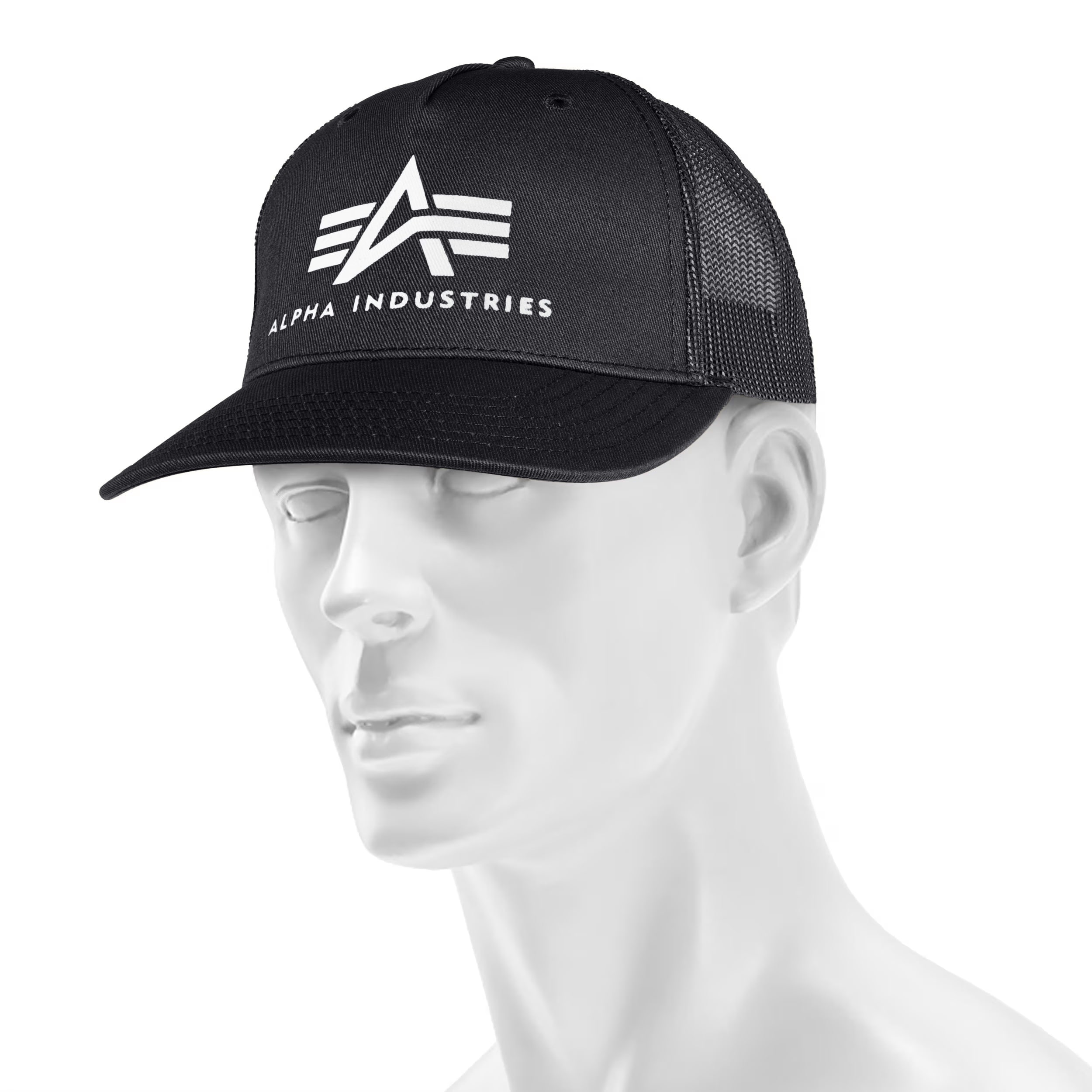Cappellino con visiera Alpha Industries Basic Trucker Cap - Black
