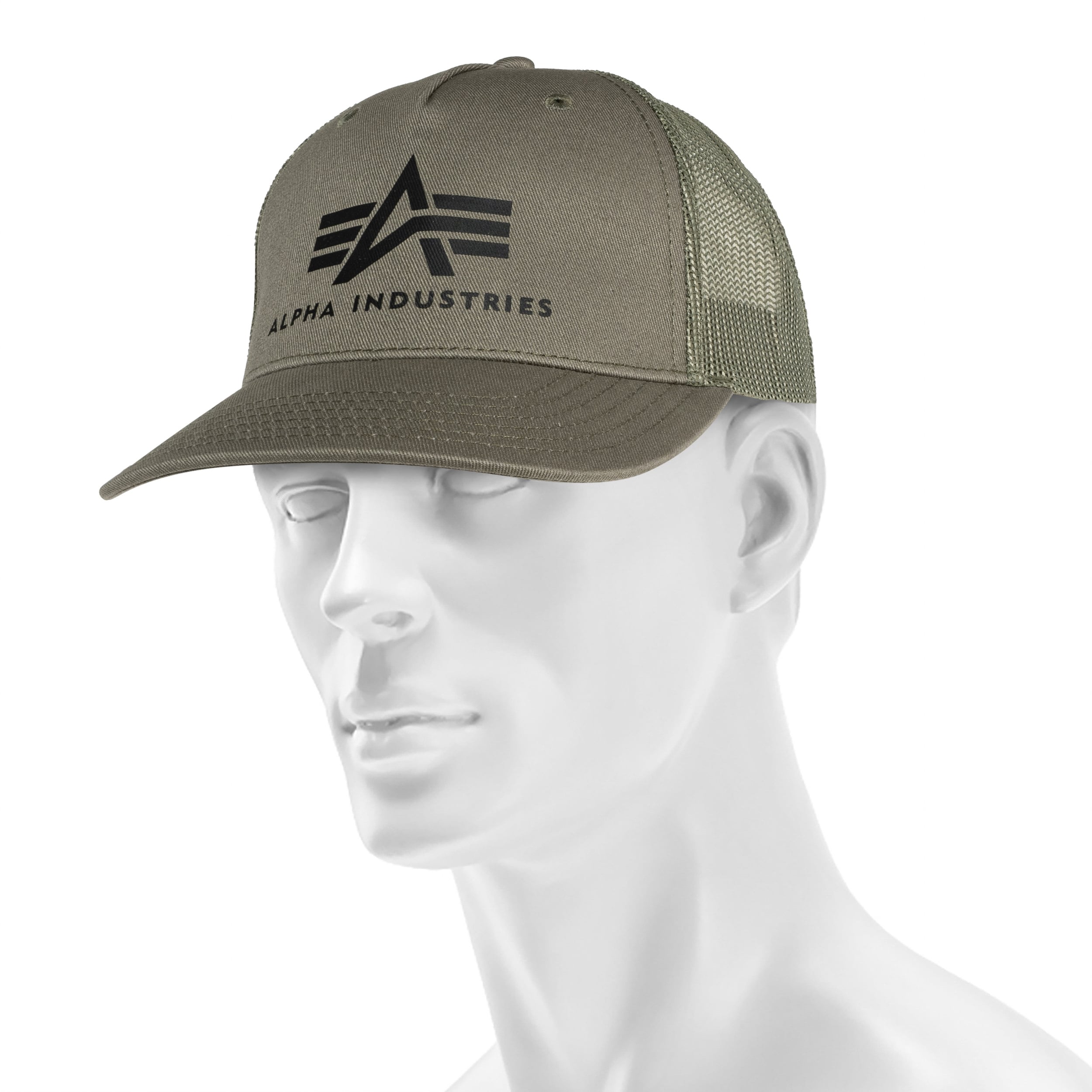 Cappellino con visiera Alpha Industries Basic Trucker Cap - Dark Green