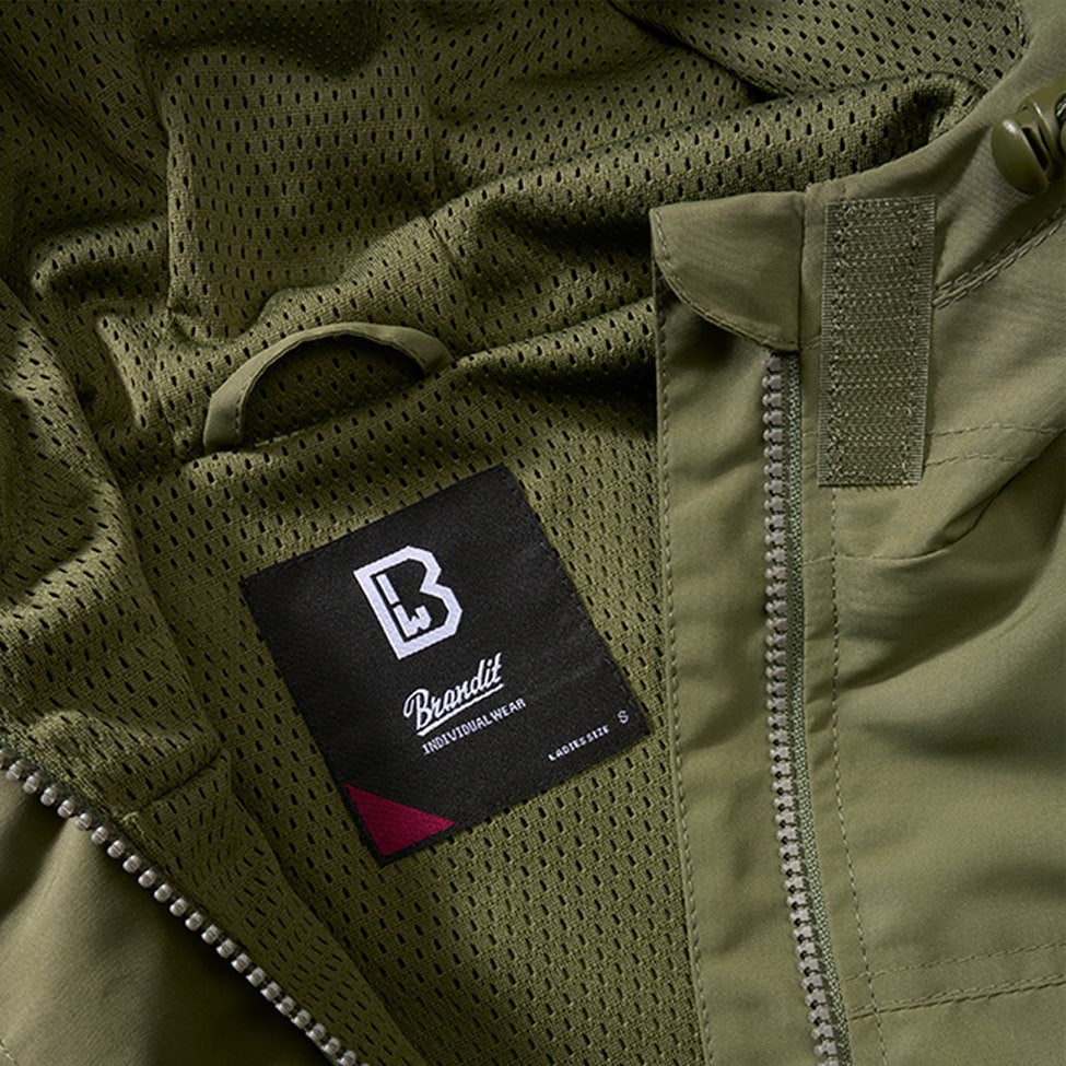 Giacca antivento da donna Brandit Summer Windbreaker Frontzip - Olive