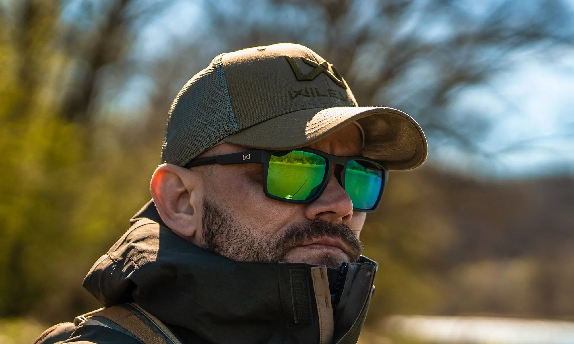 Occhiali Wiley X Founder Captivate Polarized Green Mirror/Matte Graphite