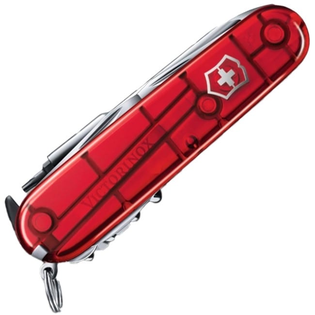 Coltello multiuso Victorinox Cyber Tool L - Transparent Red