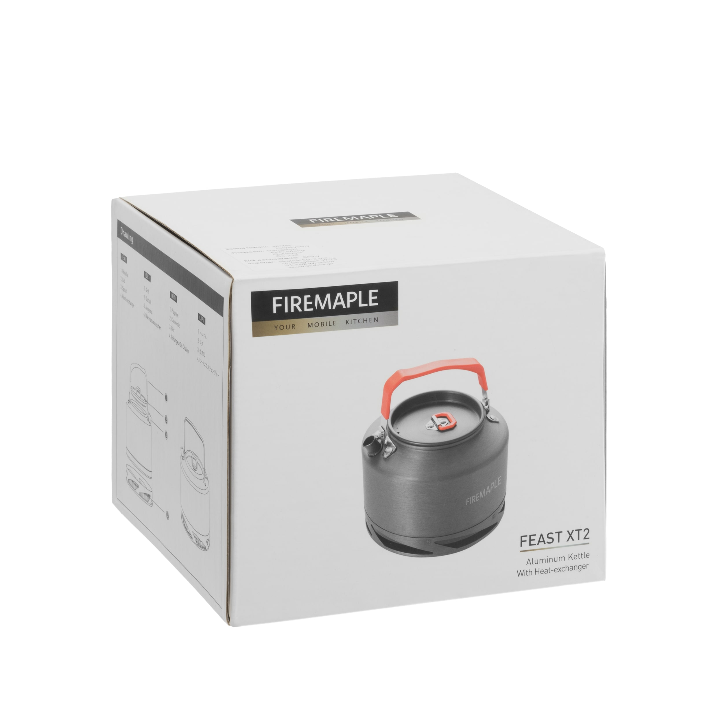 Bollitore da campeggio Fire Maple Feast XT2 1,3 l - Orange