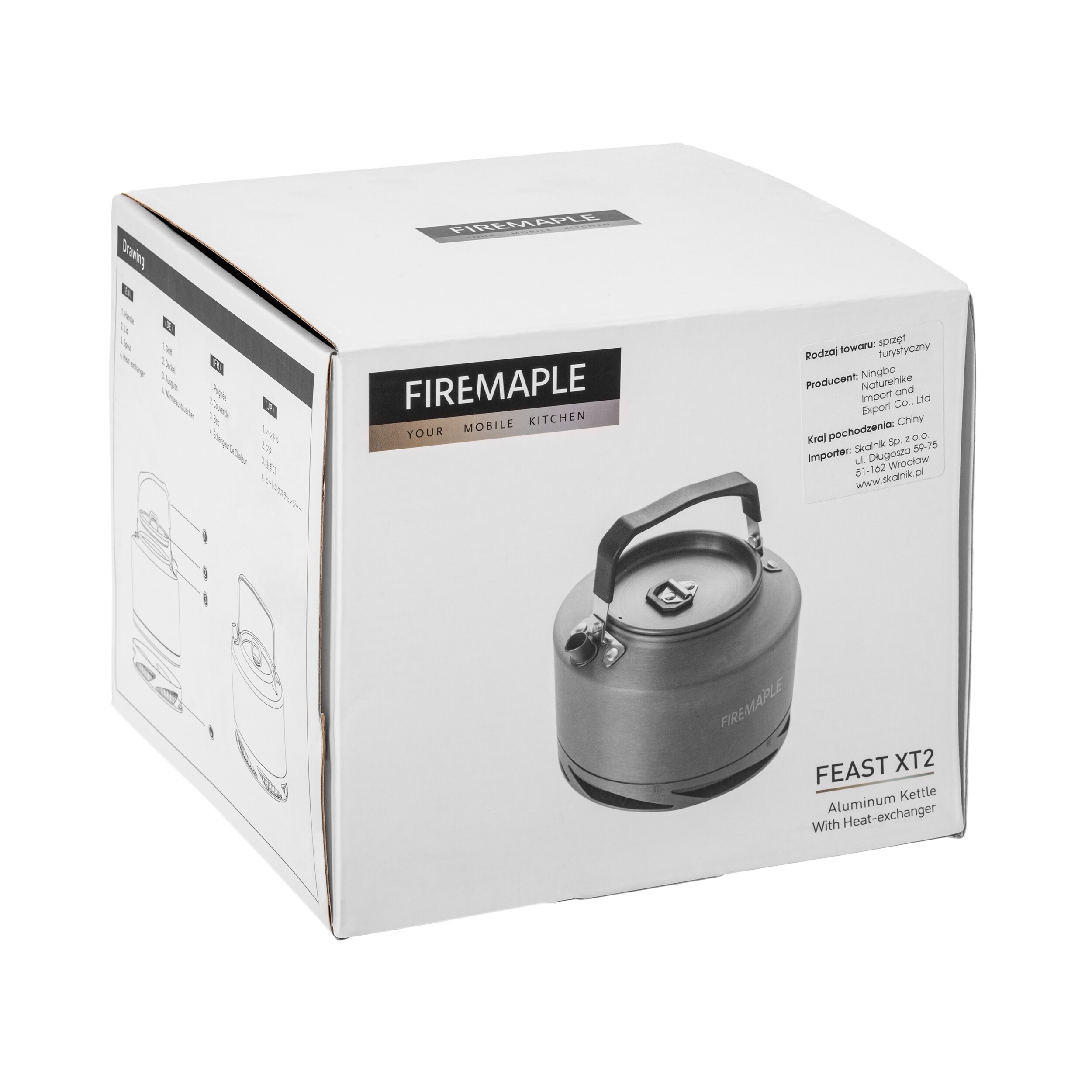 Bollitore da campeggio Fire Maple Feast XT2 1,3 l - Black