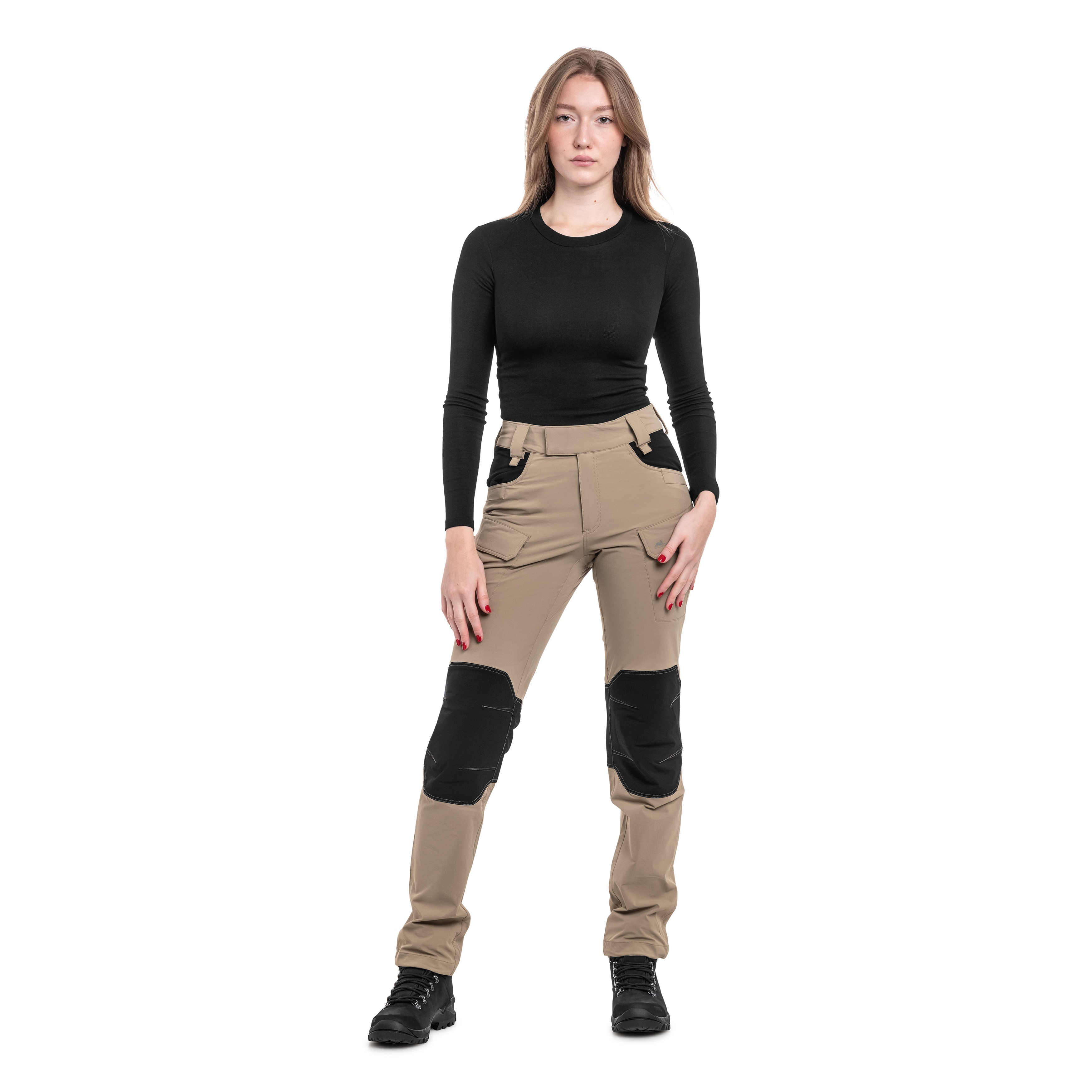 Pantaloni da donna Helikon-Tex OTP VersaStretch - Khaki/Black