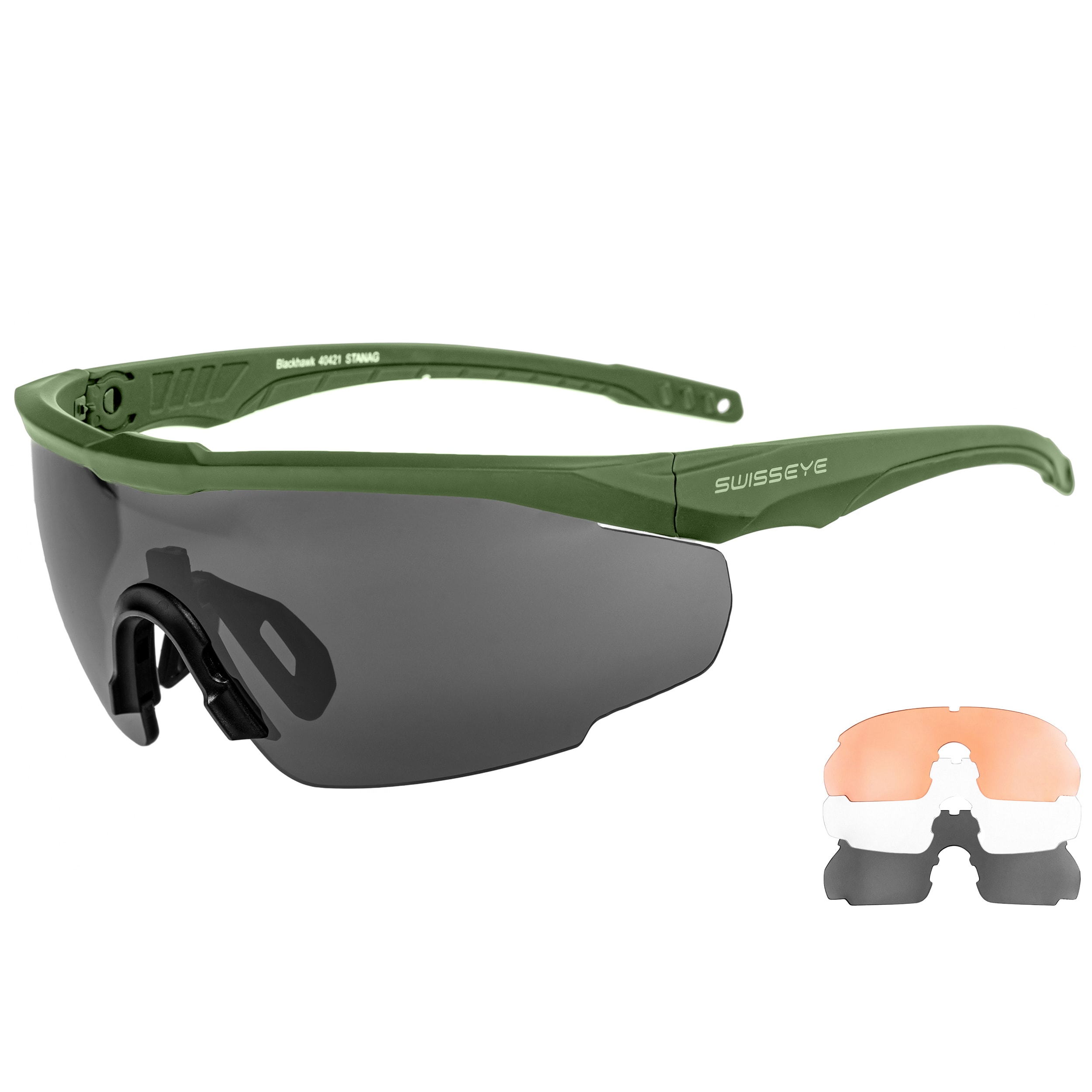Occhiali tattici Swiss Eye Blackhawk - Olive