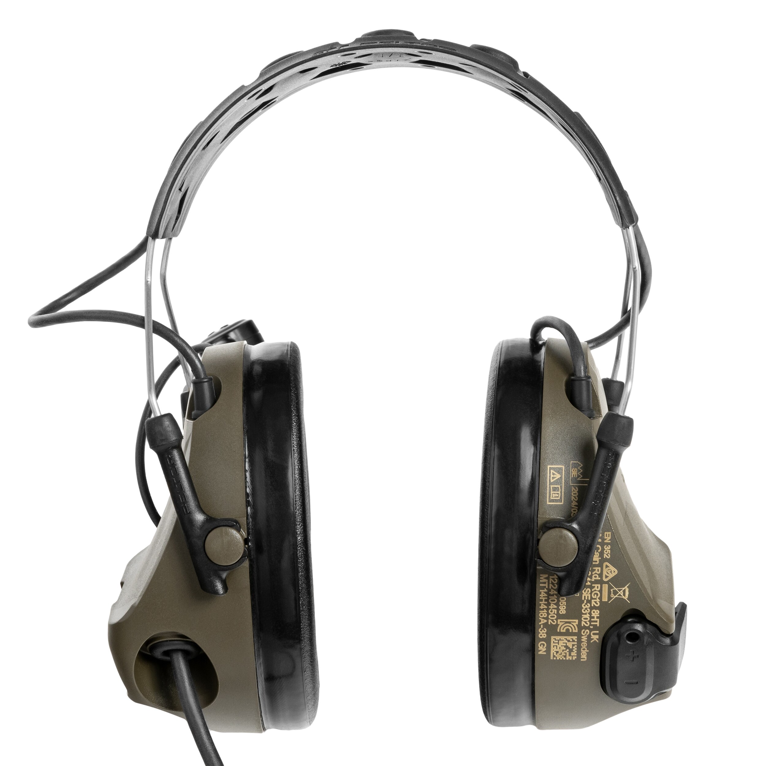 Cuffie antirumore attive 3M Peltor ComTac VIII con microfono - Green