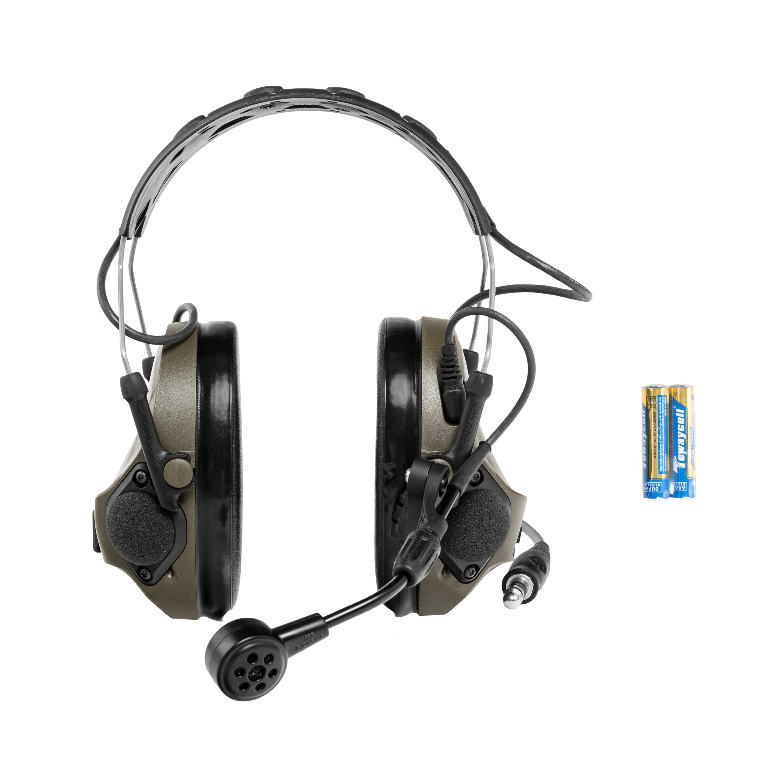 Cuffie antirumore attive 3M Peltor ComTac VIII con microfono - Green