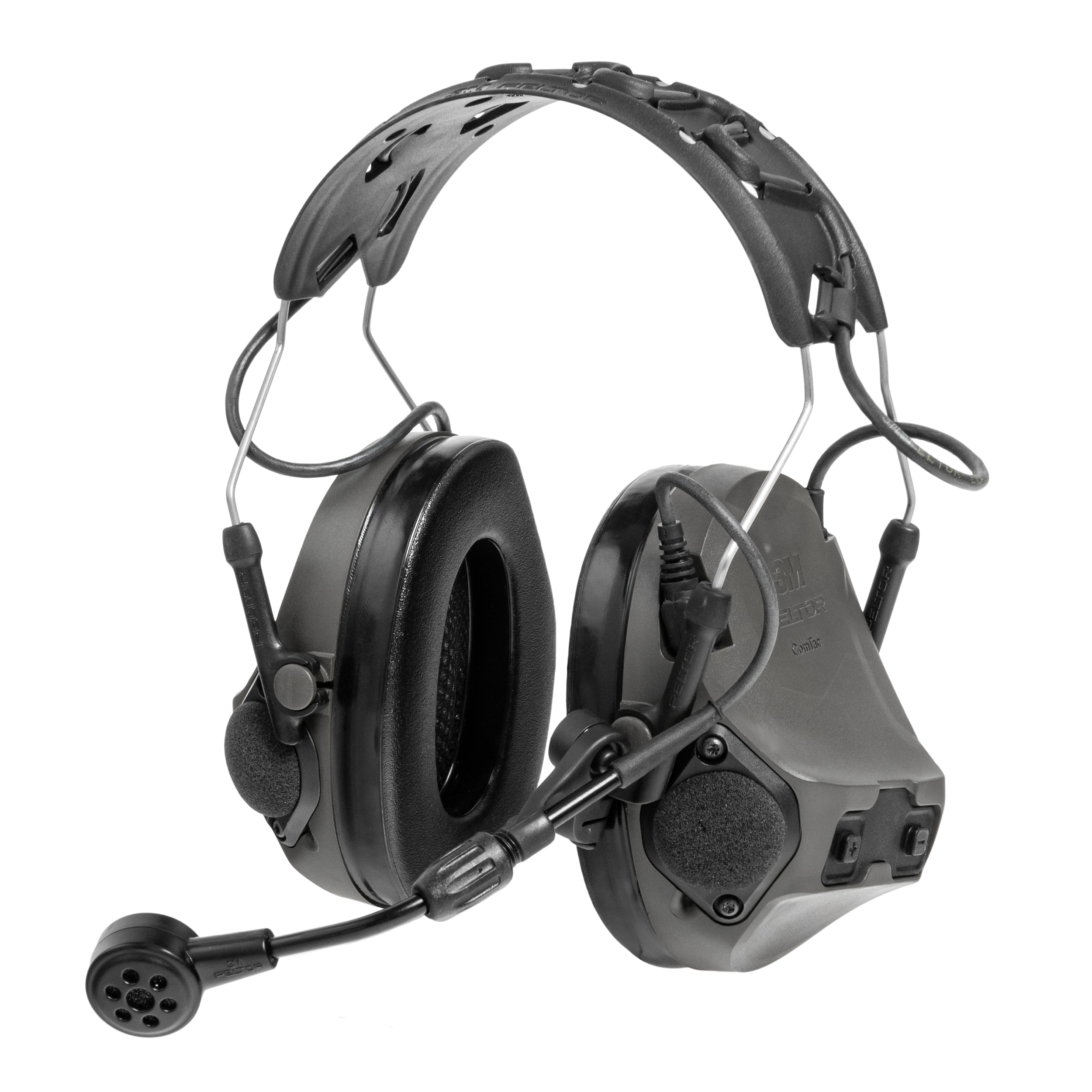 Cuffie antirumore attive 3M Peltor ComTac VIII con microfono - Grey