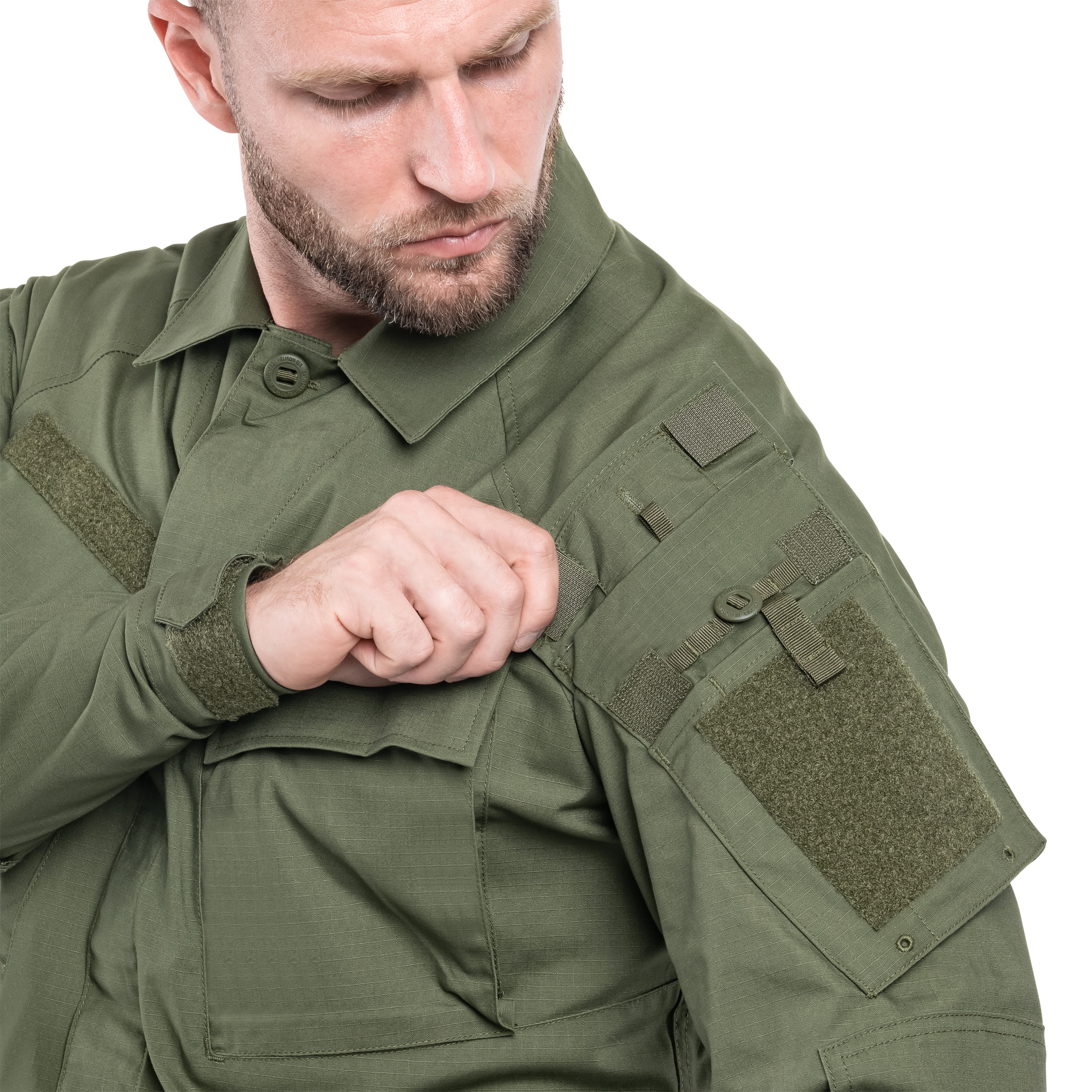 Felpa Helikon-Tex Raid Polycotton Stretch Rip-Stop - Olive Green
