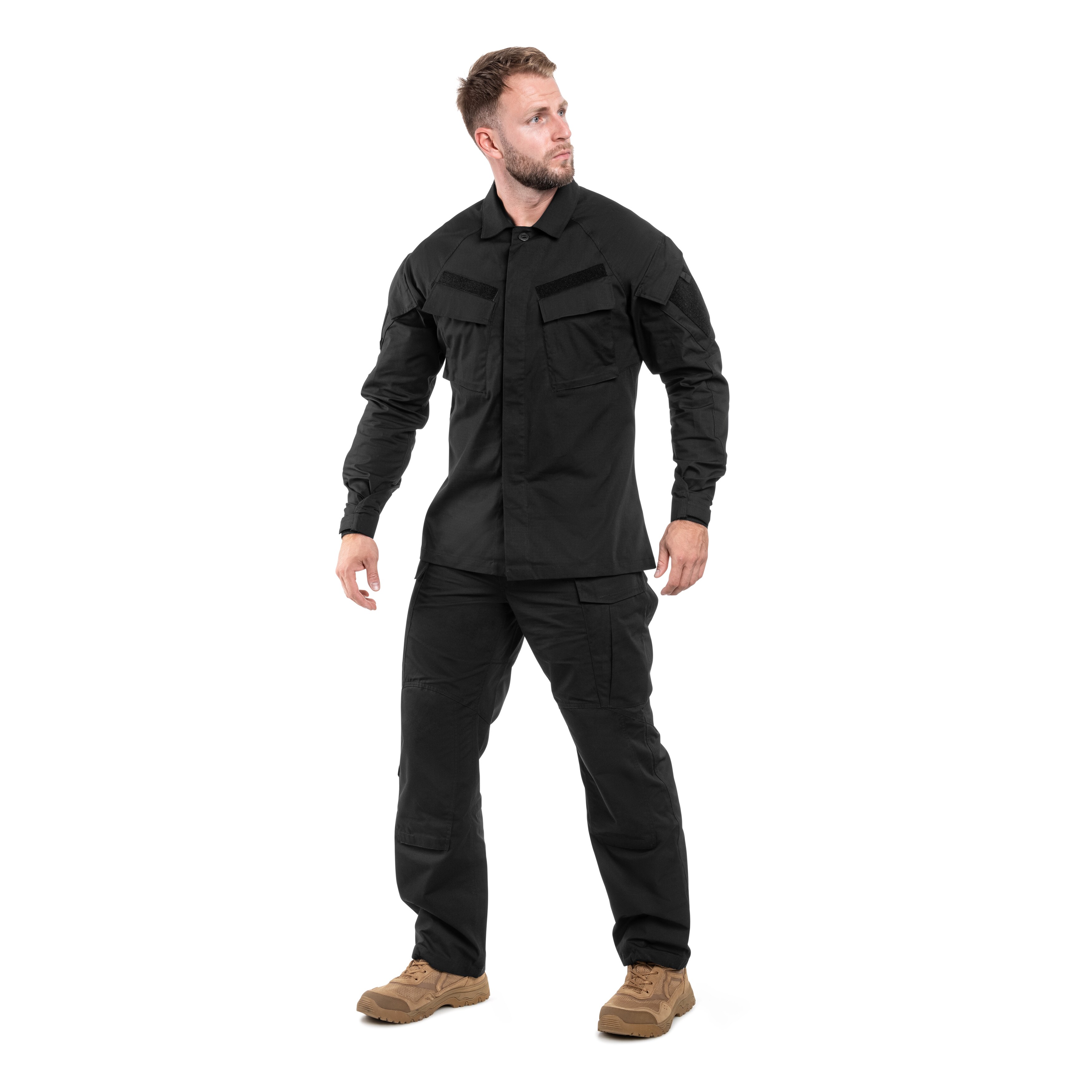 Felpa Helikon-Tex Raid Polycotton Stretch Rip-Stop - Black