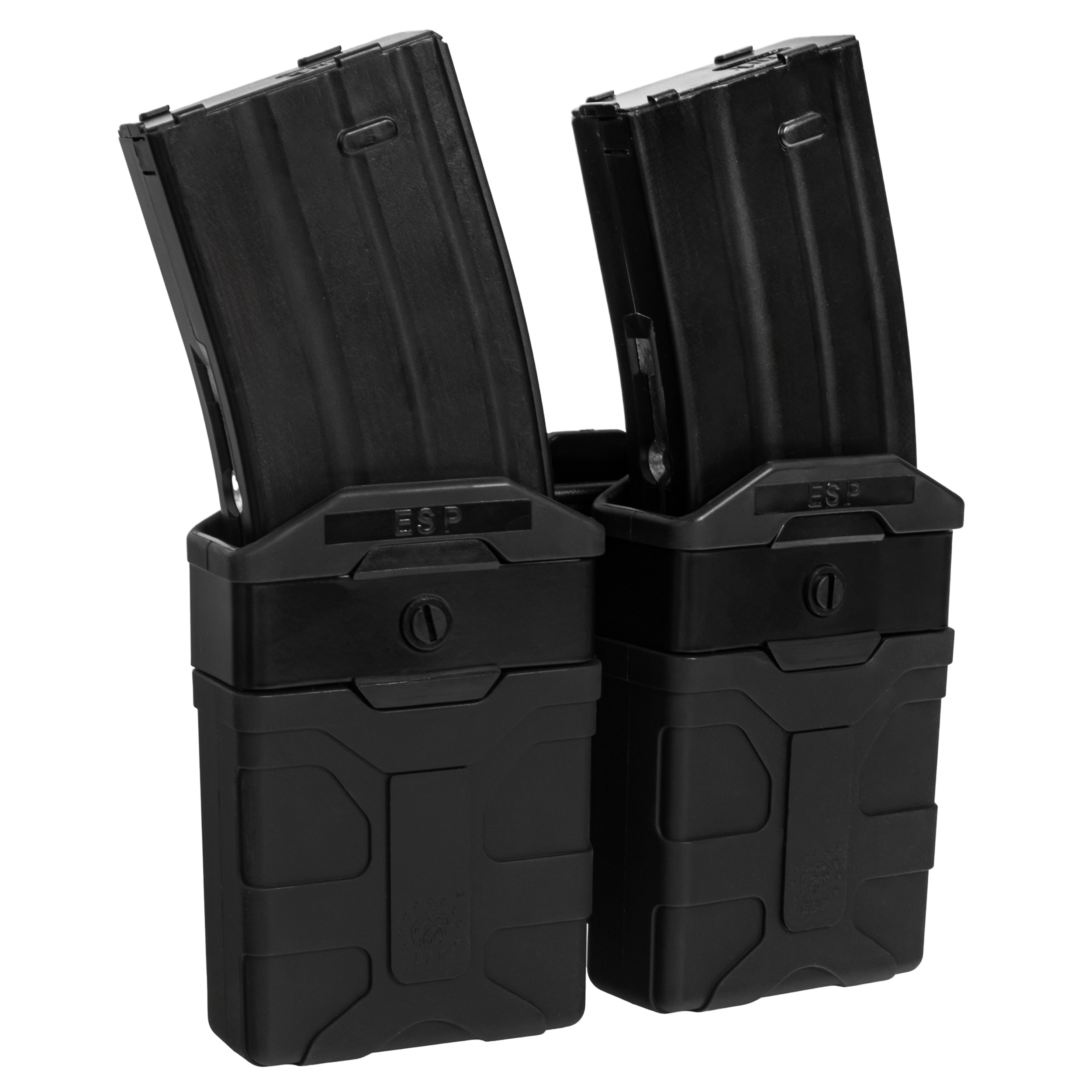 Doppia tasca girevole ESP con supporto UBC-04-2 Clip per caricatori - Black