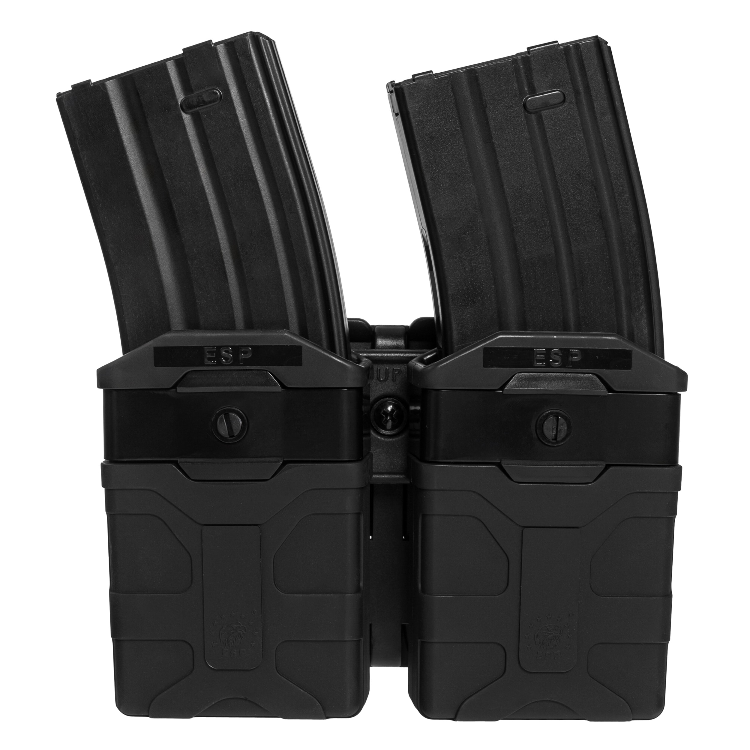 Doppia tasca girevole ESP con supporto UBC-04-2 Clip per caricatori - Black