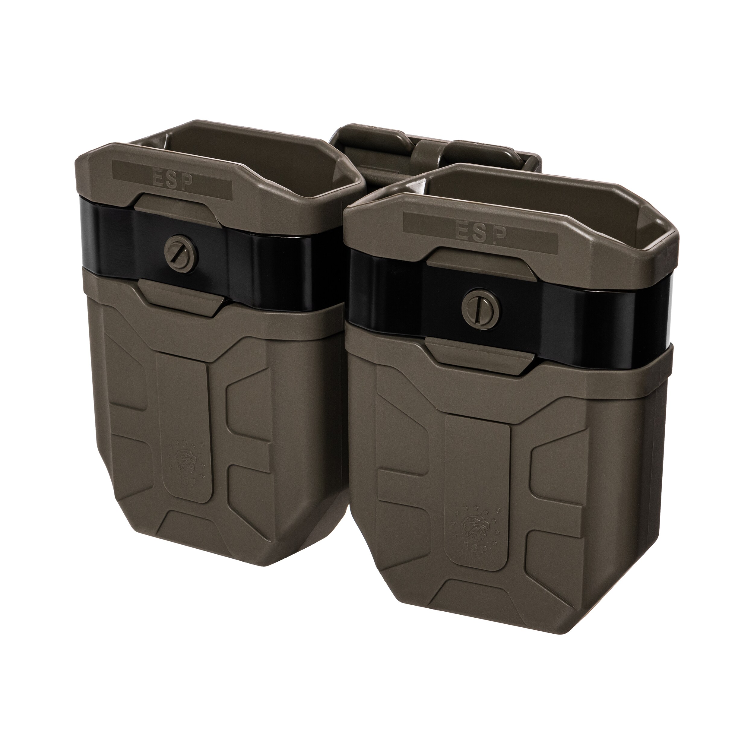 Doppio portacaricatori rotante ESP con attacco UBC-04-2 per caricatori - Olive Drab