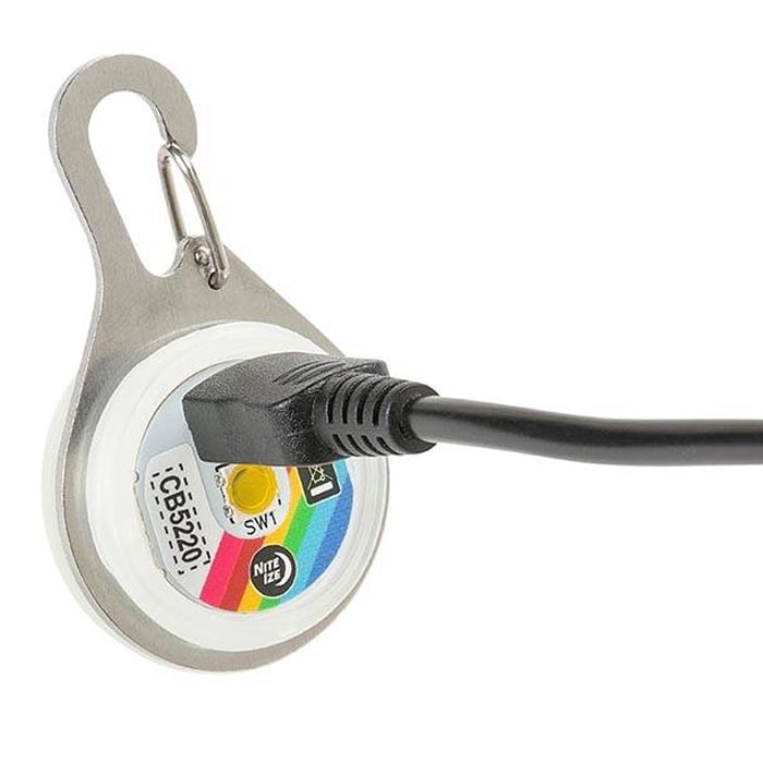 Luce con moschettone ricaricabile Nite Ize Disc-O Tech Spotlit - White