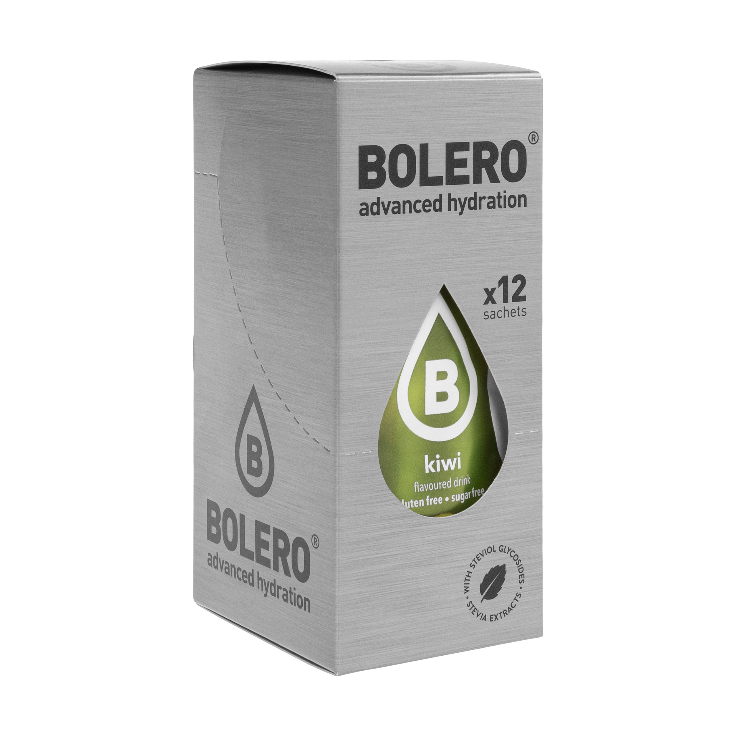 Bevanda in polvere Bolero Kiwi con stevia 9 g - 12 pezzi