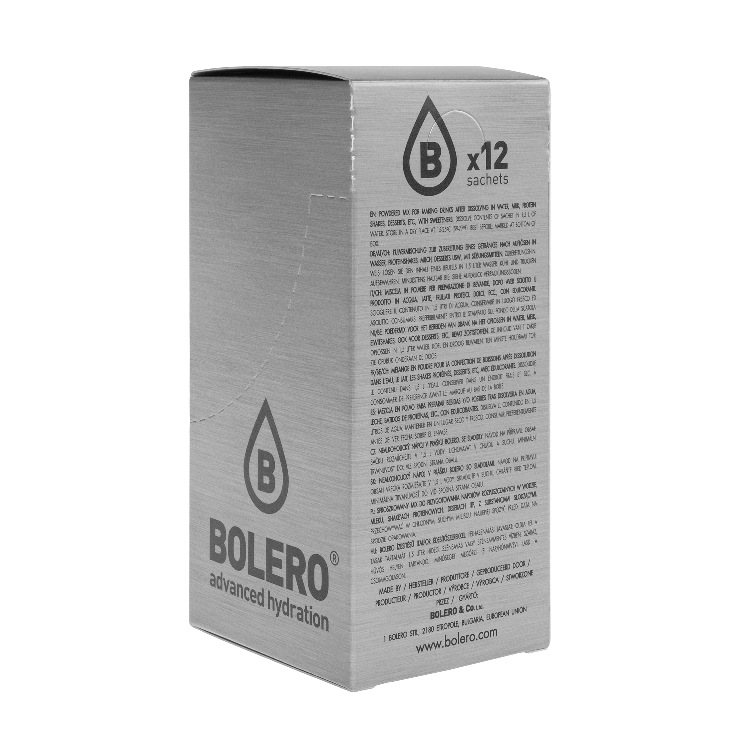 Bevanda in polvere Bolero Kiwi con stevia 9 g - 12 pezzi