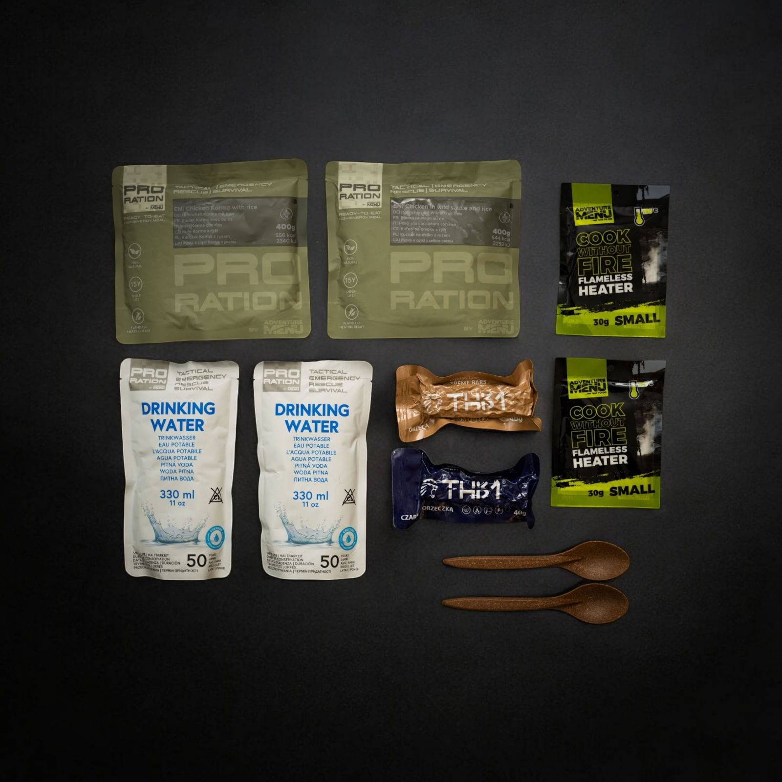 Razione alimentare Pro Ration Emergency Food/Water pack - Menu II