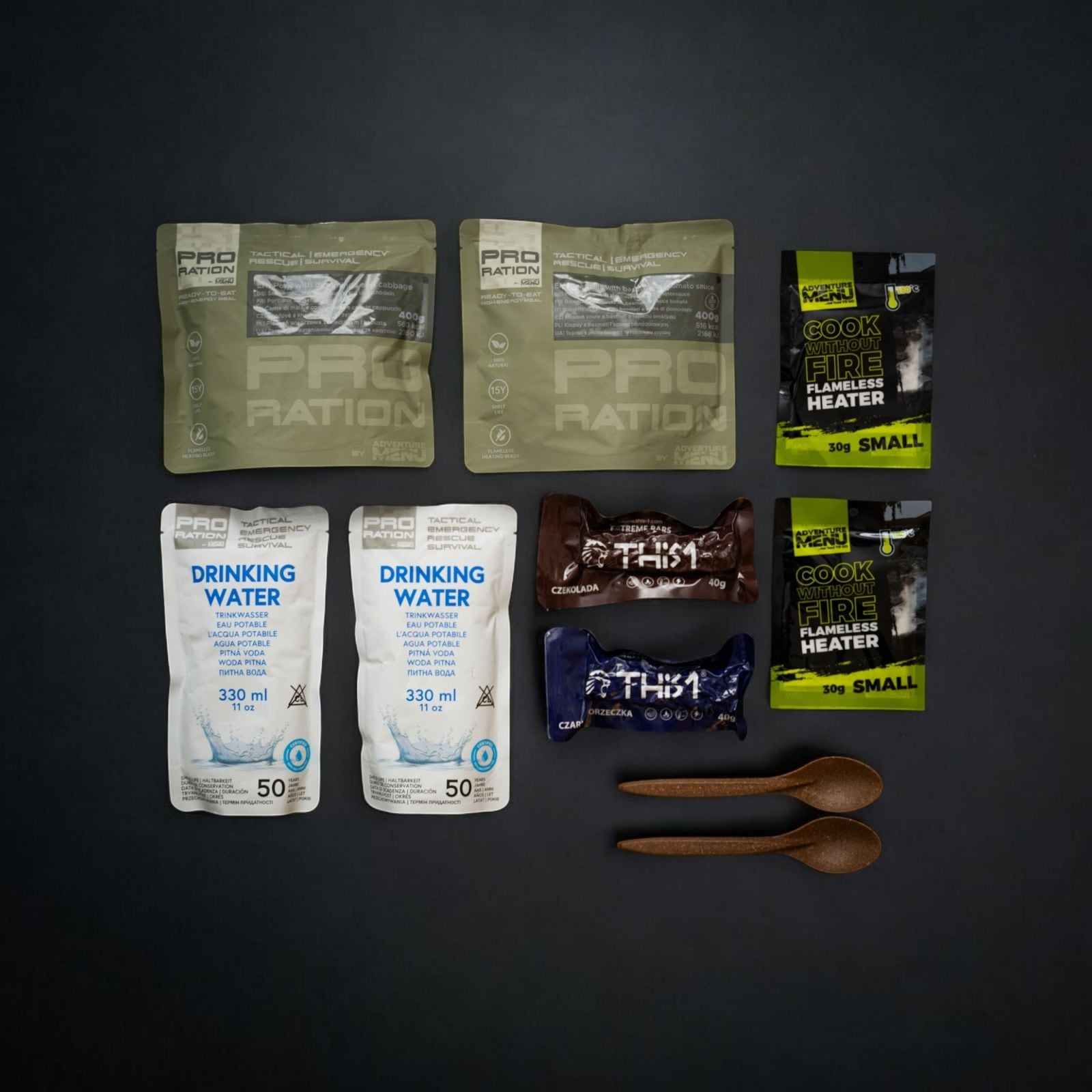 Razione alimentare Pro Ration Emergency Food/Water pack - Menu IV