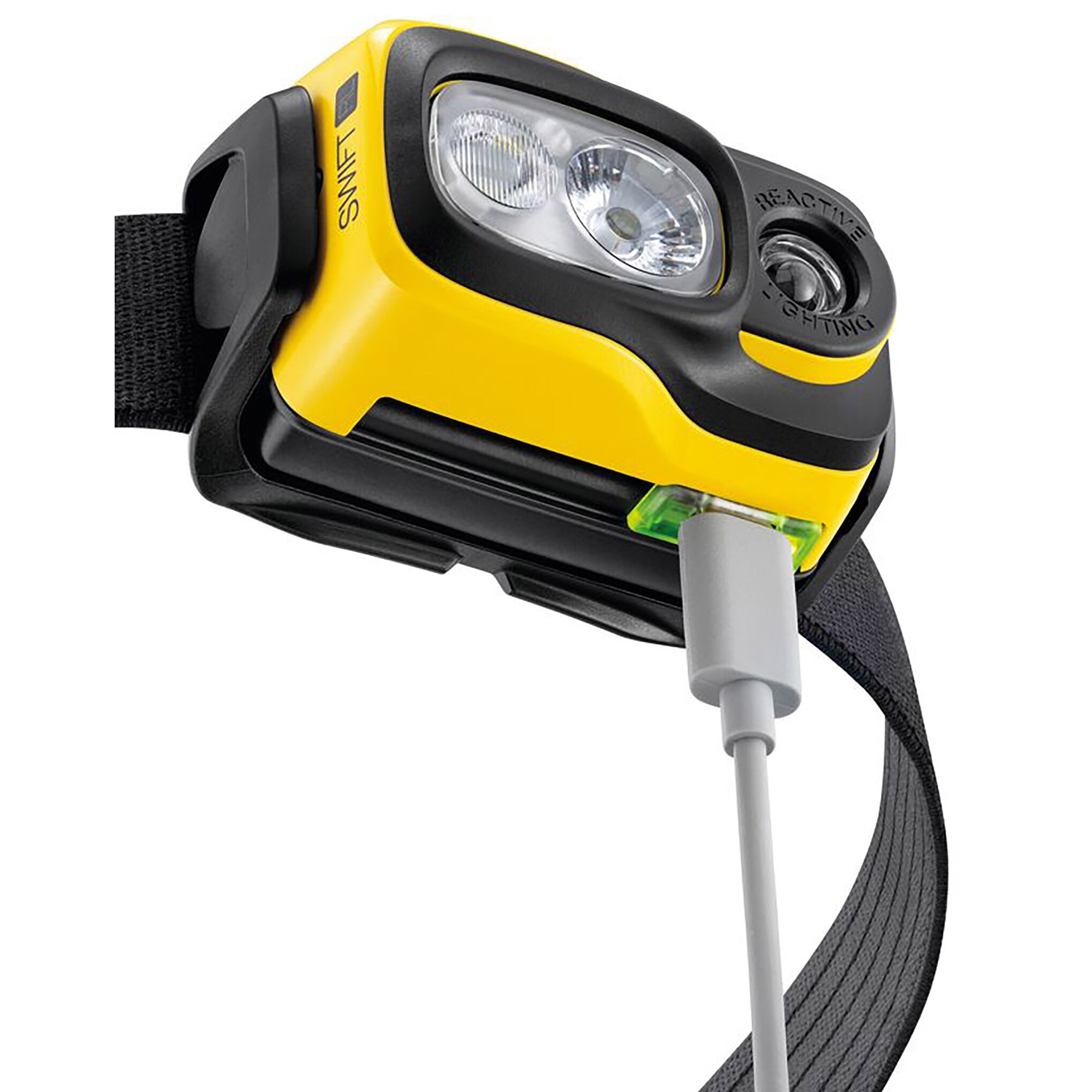 Lampada frontale Petzl Swift RL 1100 lumen - Yellow