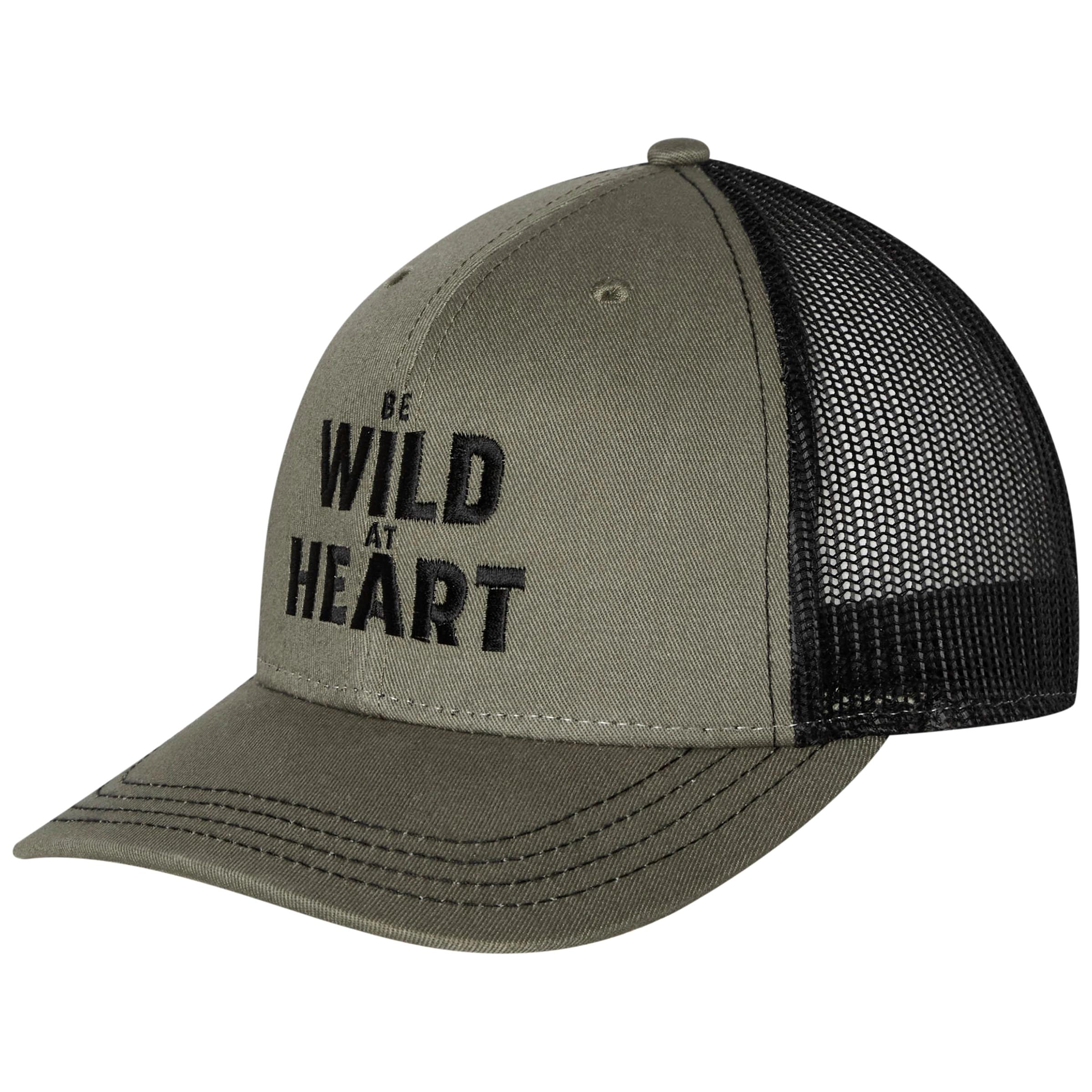 Cappellino con visiera Fjord Nansen Trucker Cap Be Wild At Heart - Olive/Black