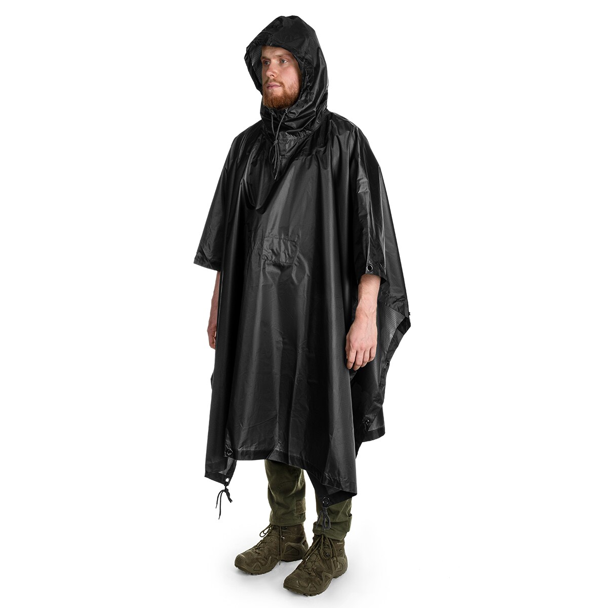 Poncho MFH RipStop - Black