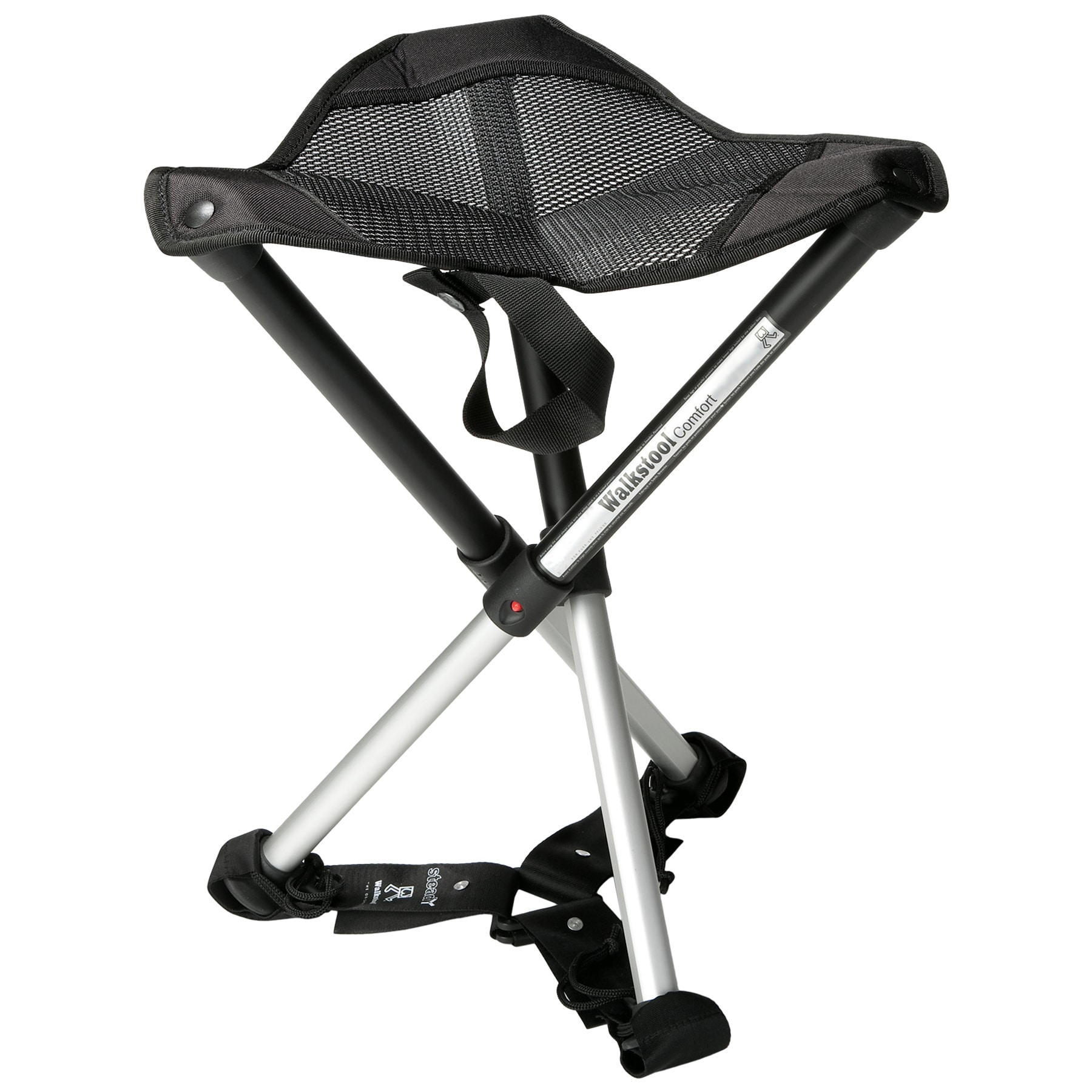 Sedia pieghevole da campeggio Walkstool Comfort 75 - Black