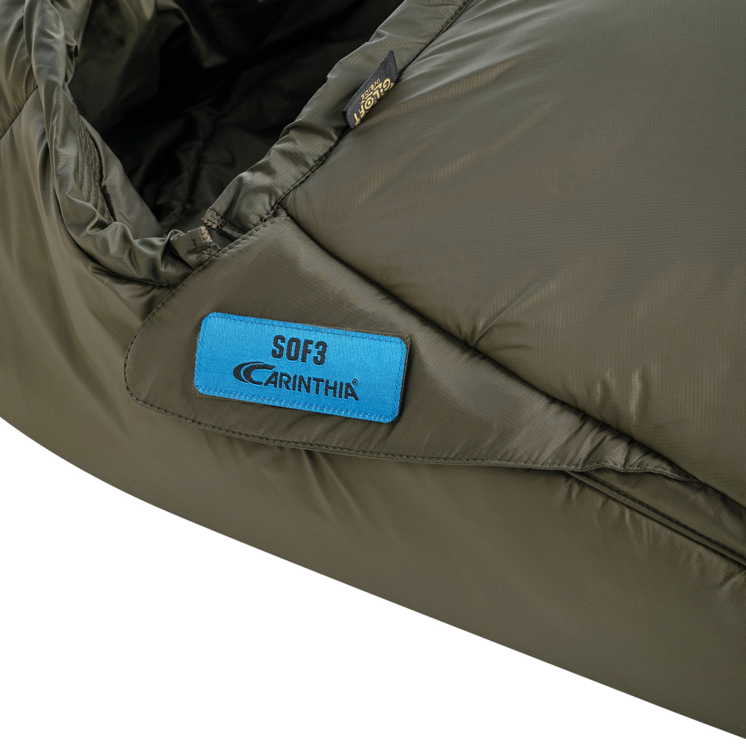 Sacco a pelo Carinthia SOF 3 Medium Olive - Destro