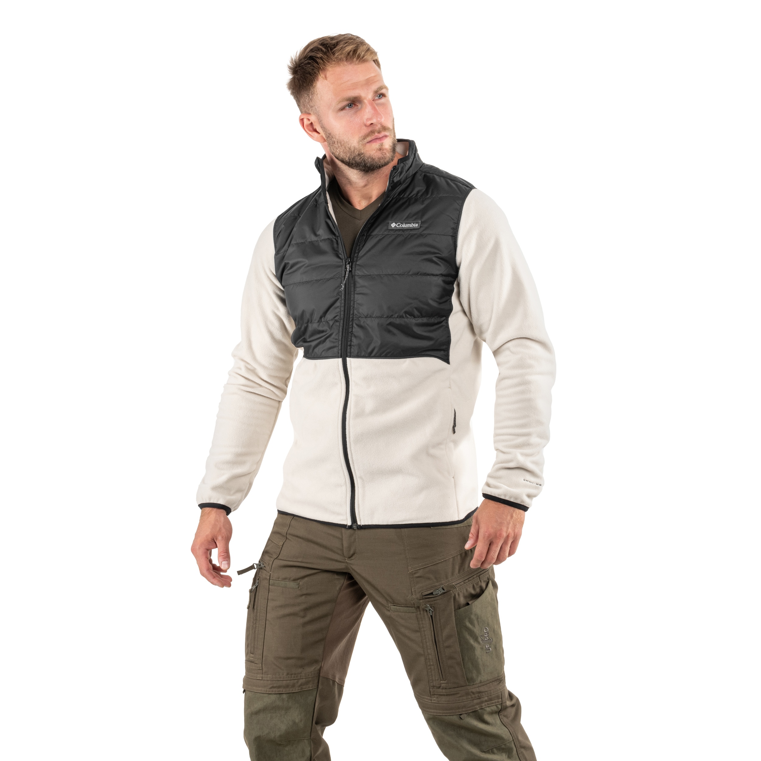 Felpa Columbia Basin Butte II Hybrid Fleece Jacket - Dark Stone