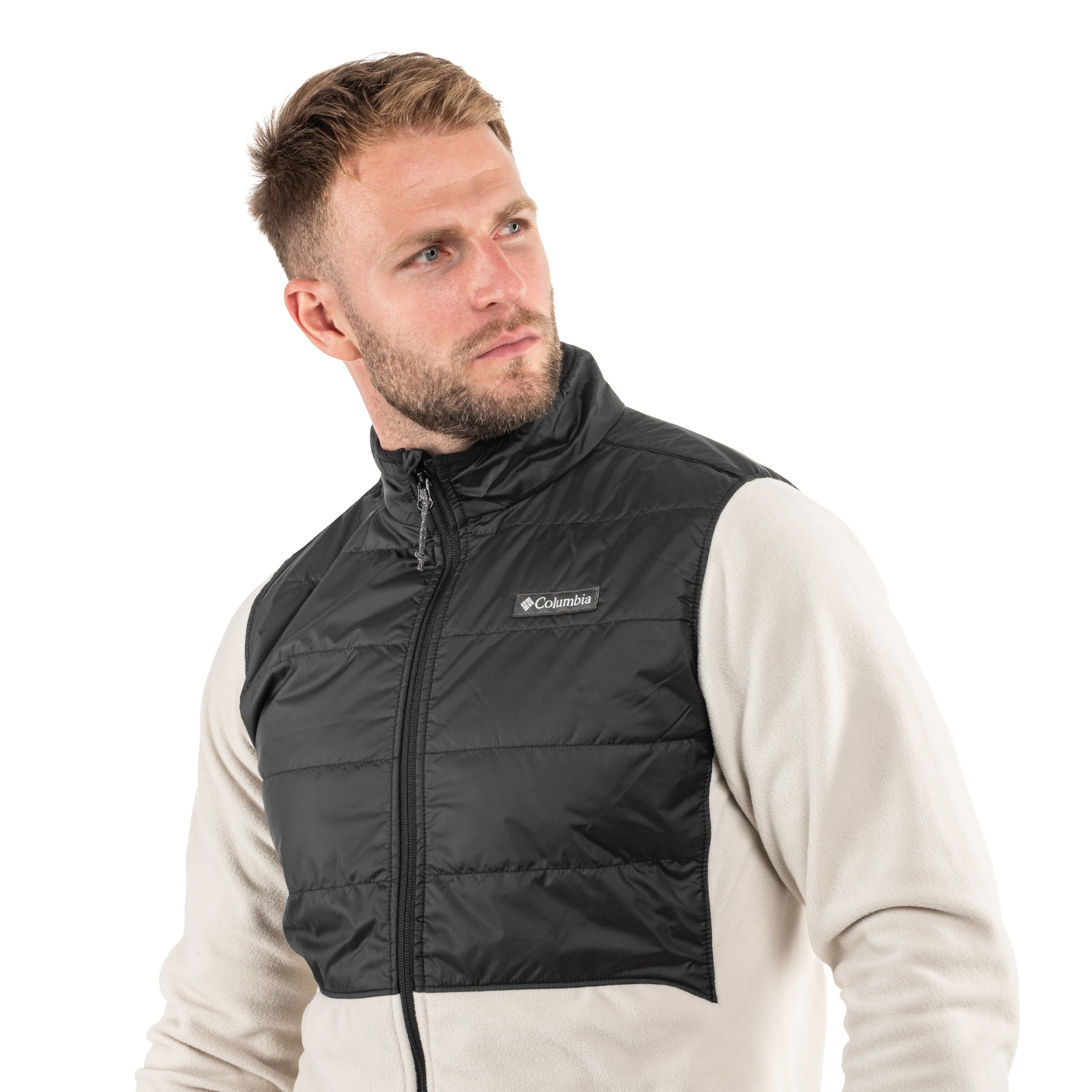 Felpa Columbia Basin Butte II Hybrid Fleece Jacket - Dark Stone