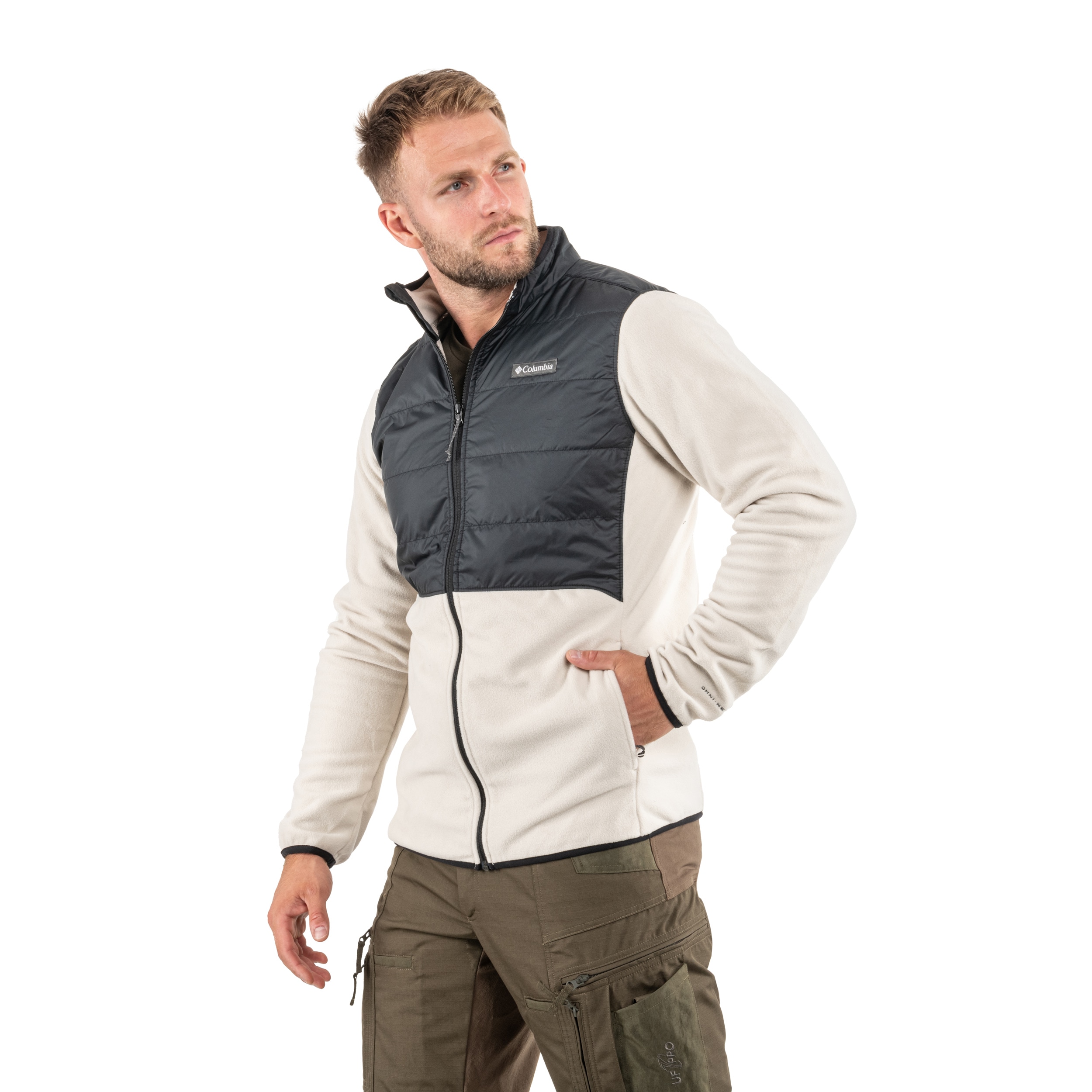 Felpa Columbia Basin Butte II Hybrid Fleece Jacket - Dark Stone