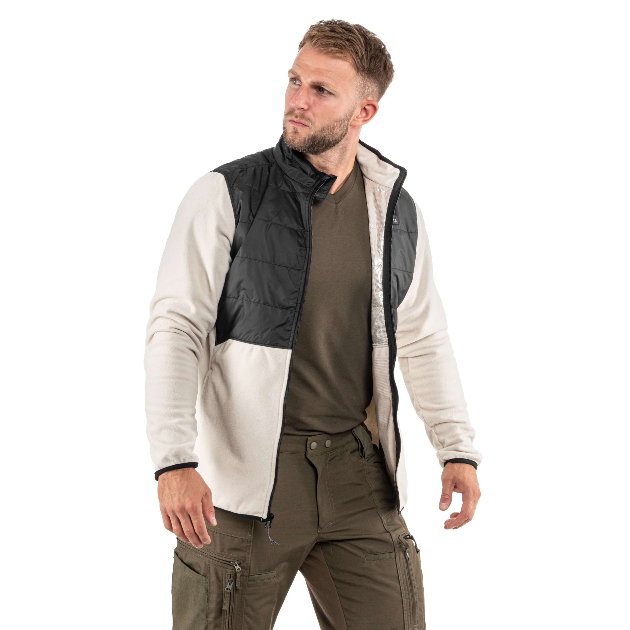 Felpa Columbia Basin Butte II Hybrid Fleece Jacket - Dark Stone