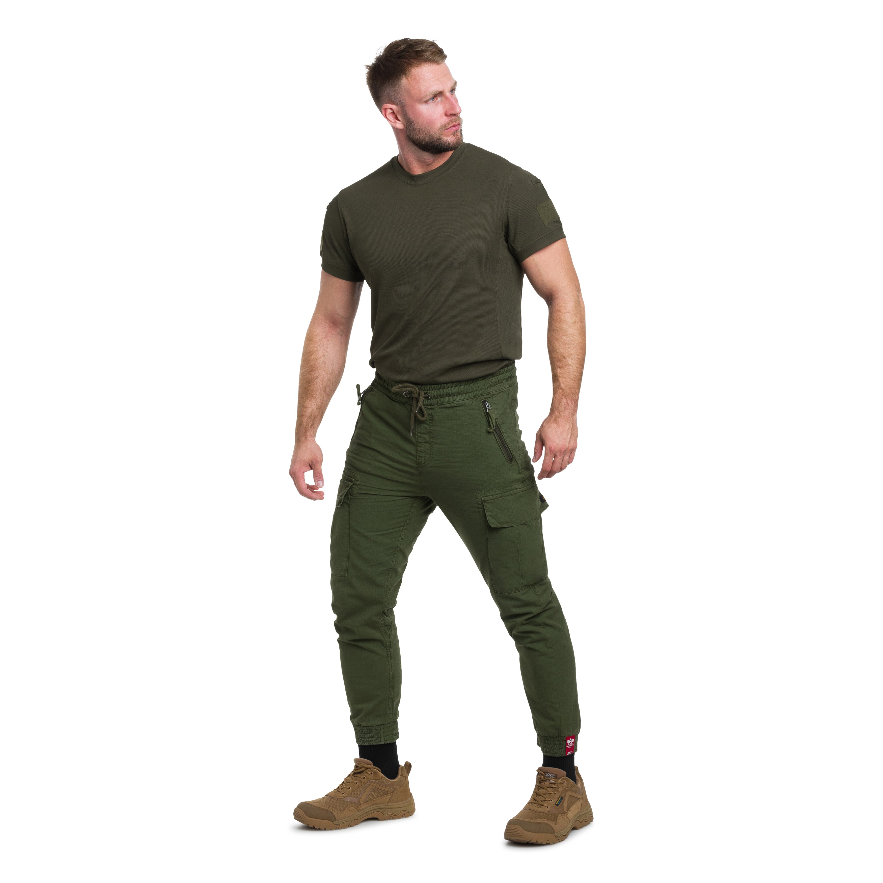 Pantaloni Alpha Industries Rip-Stop Jogger - Dark Olive