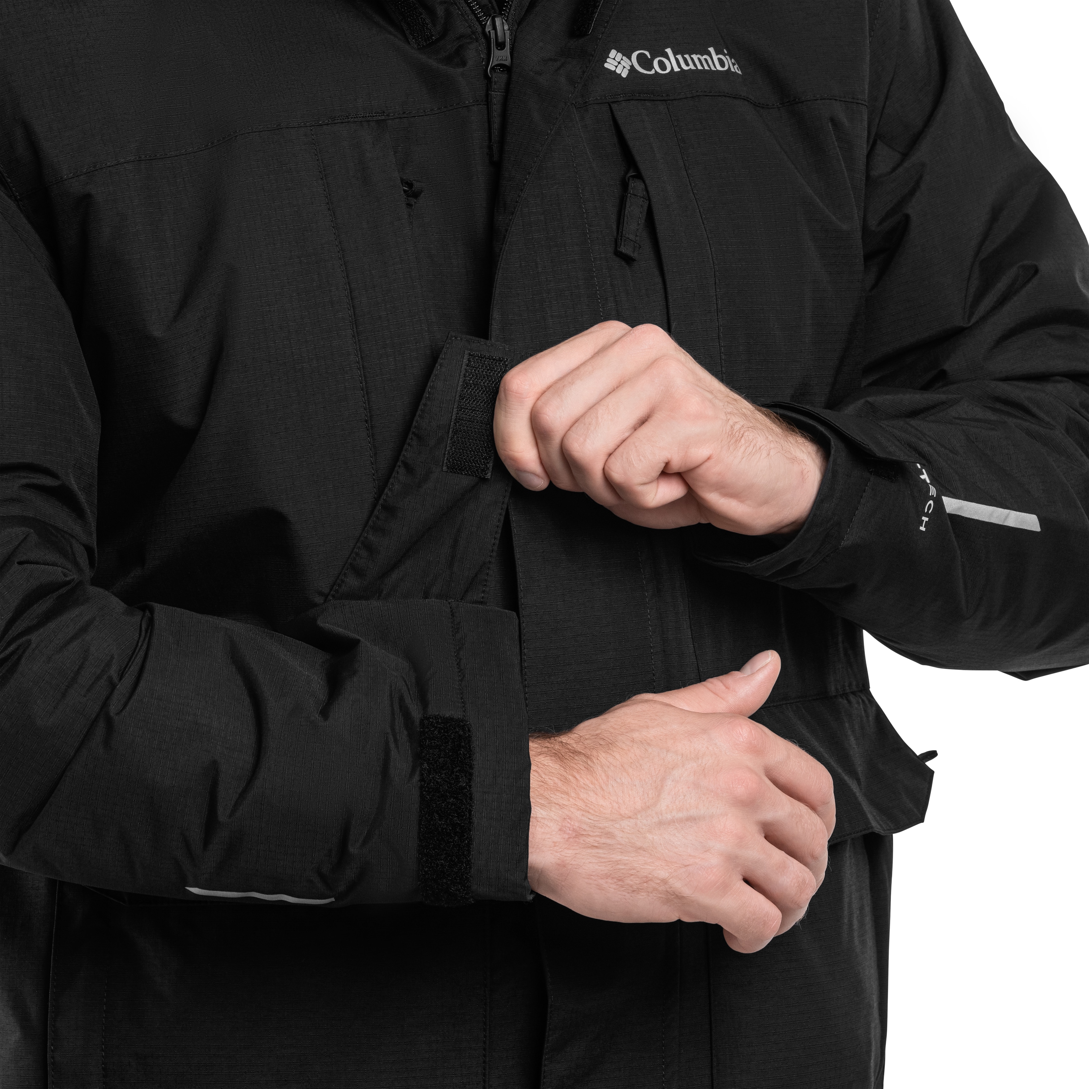 Giacca Columbia Landroamer Sherpa Foderata Impermeabile con Cappuccio - Black