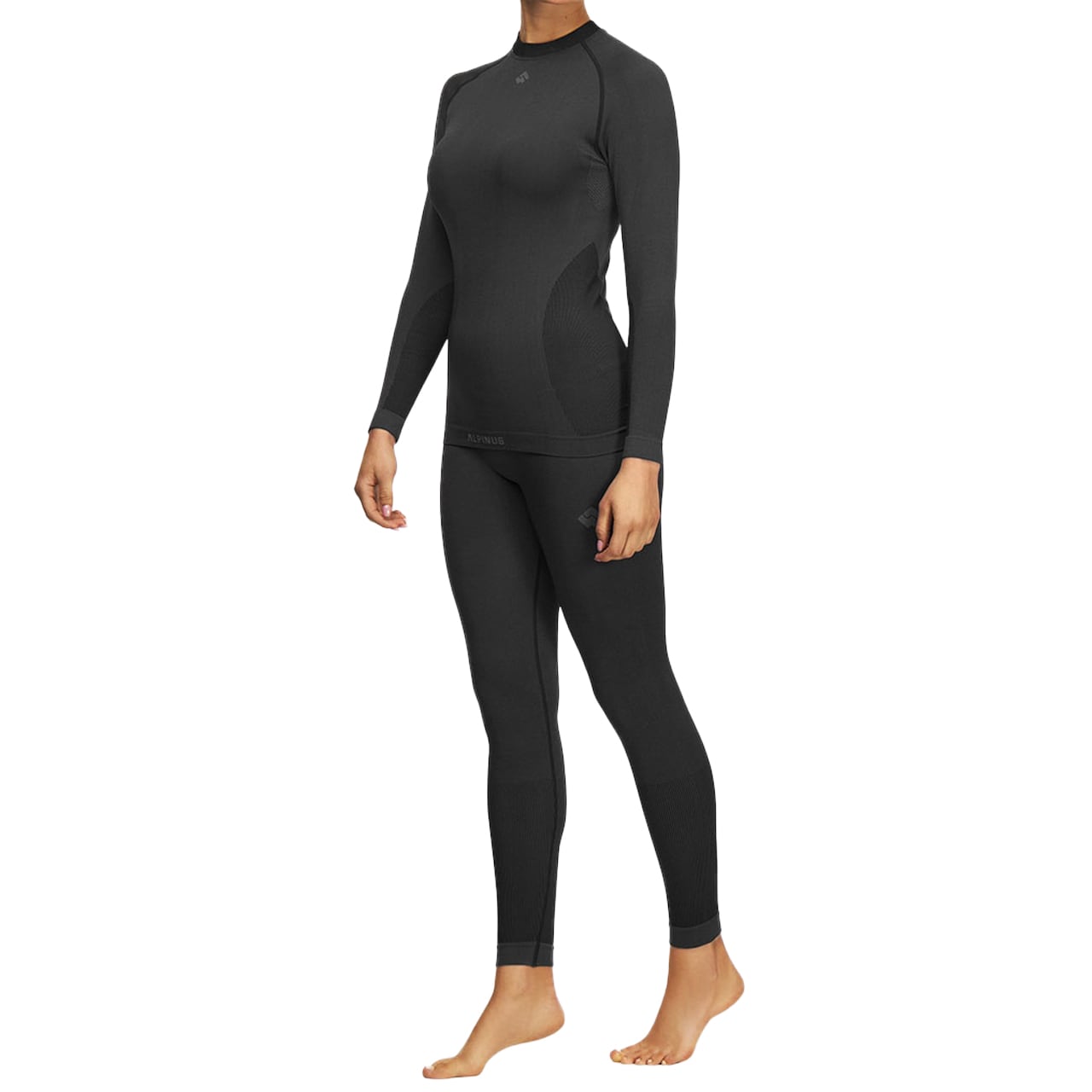 Intimo termico da donna Alpinus Moelv Set - Nero