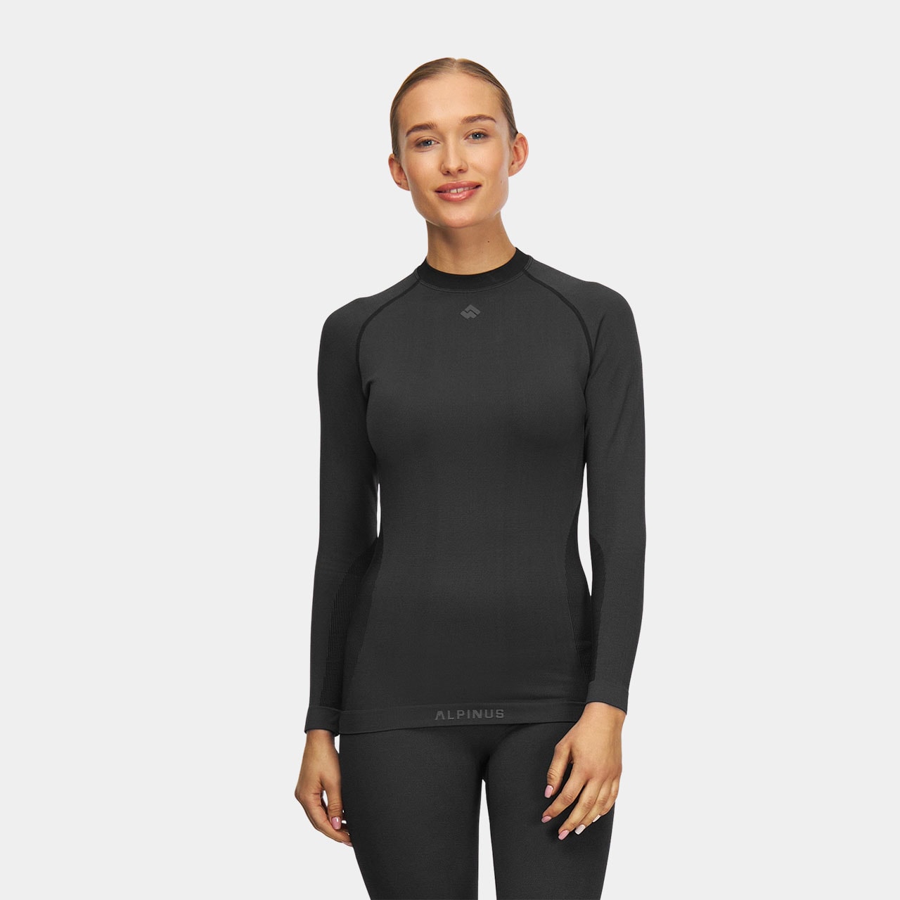 Intimo termico da donna Alpinus Moelv Set - Nero