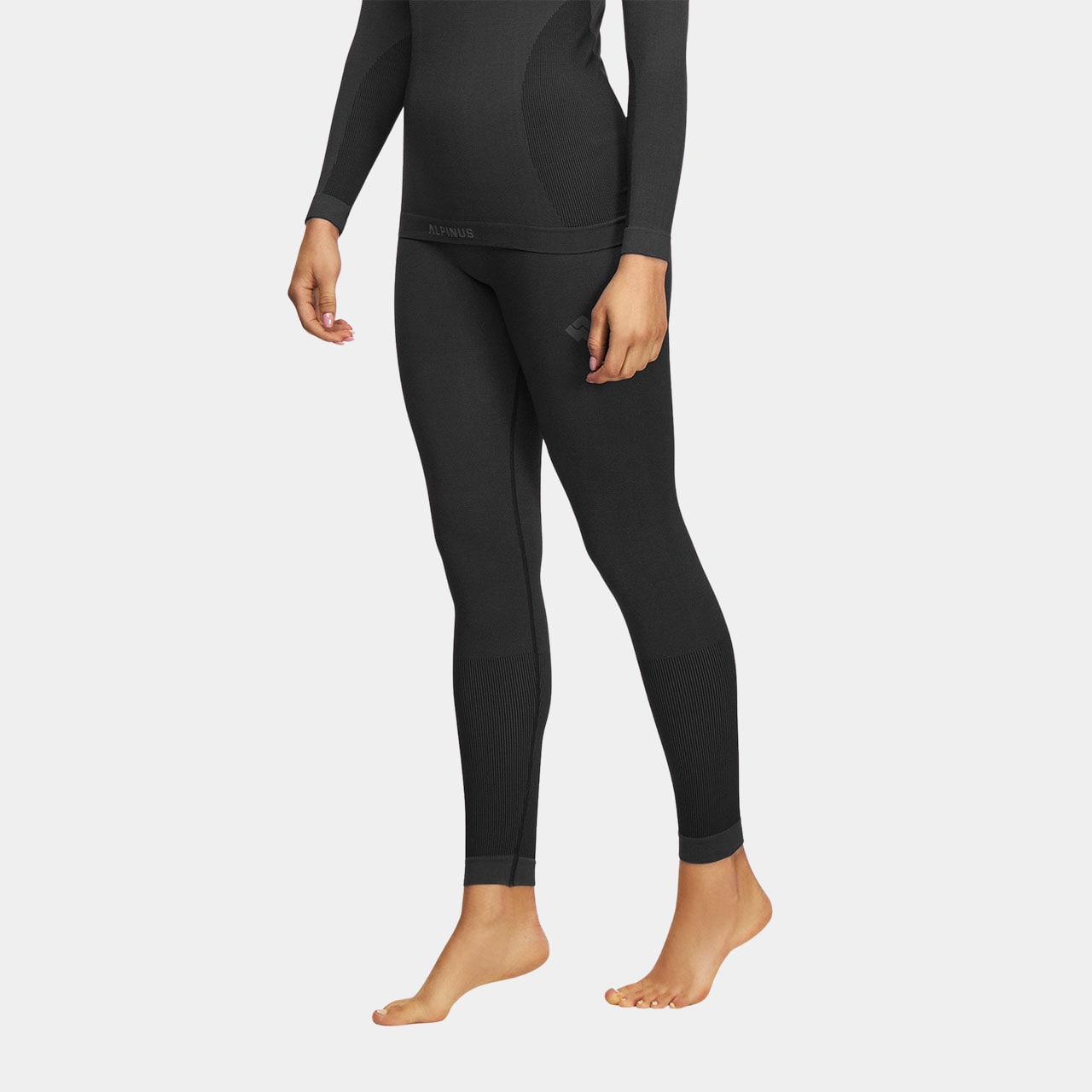 Intimo termico da donna Alpinus Moelv Set - Nero