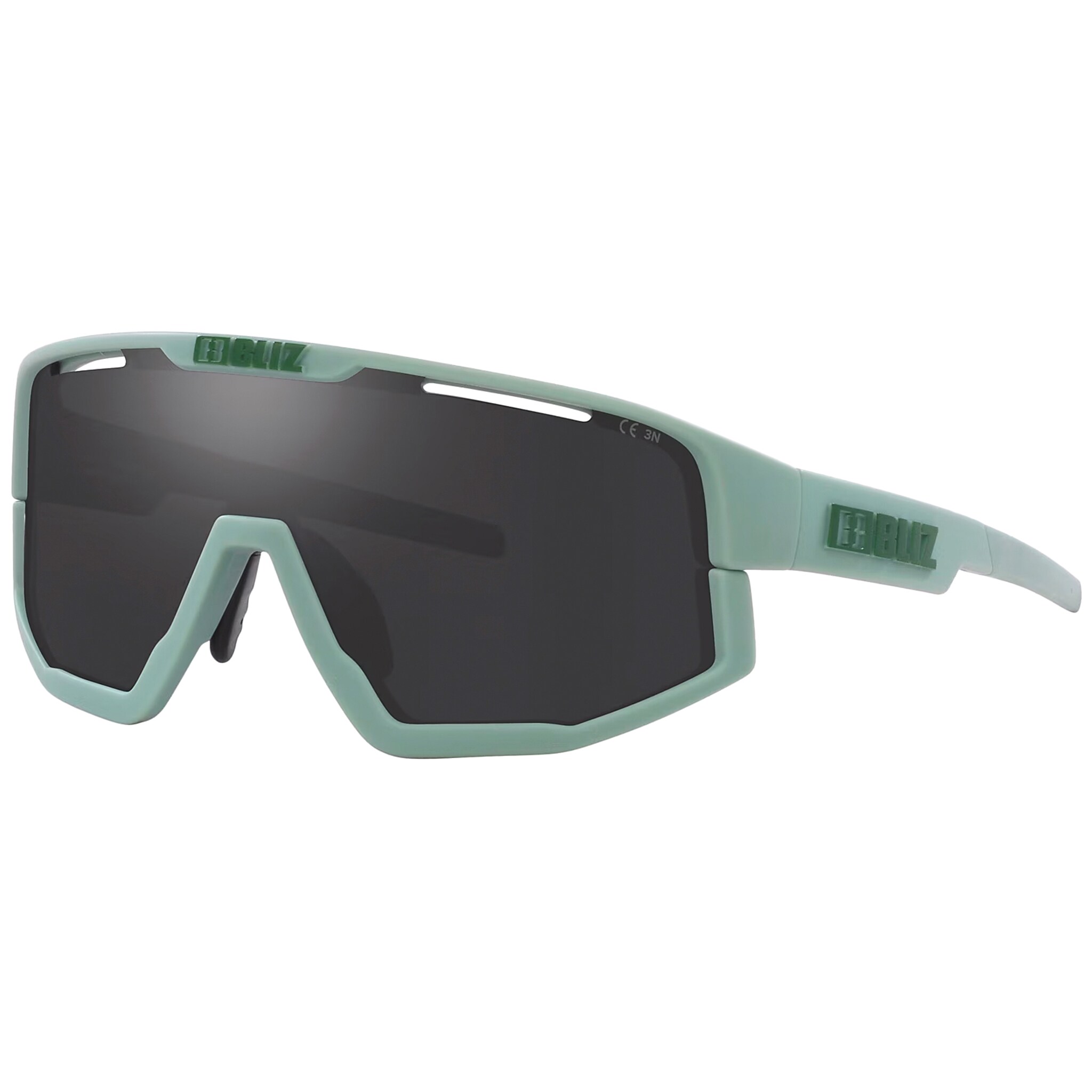 Occhiali da sole Bliz Fusion Small - Matte Green/Smoke Mirror Silver