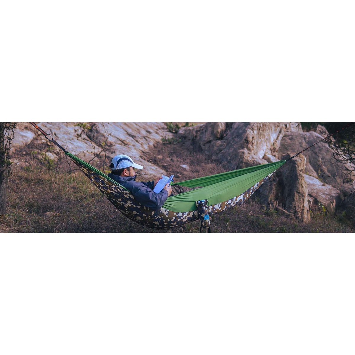 Amaca doppia Olife Sunbreeze - Camouflage Green