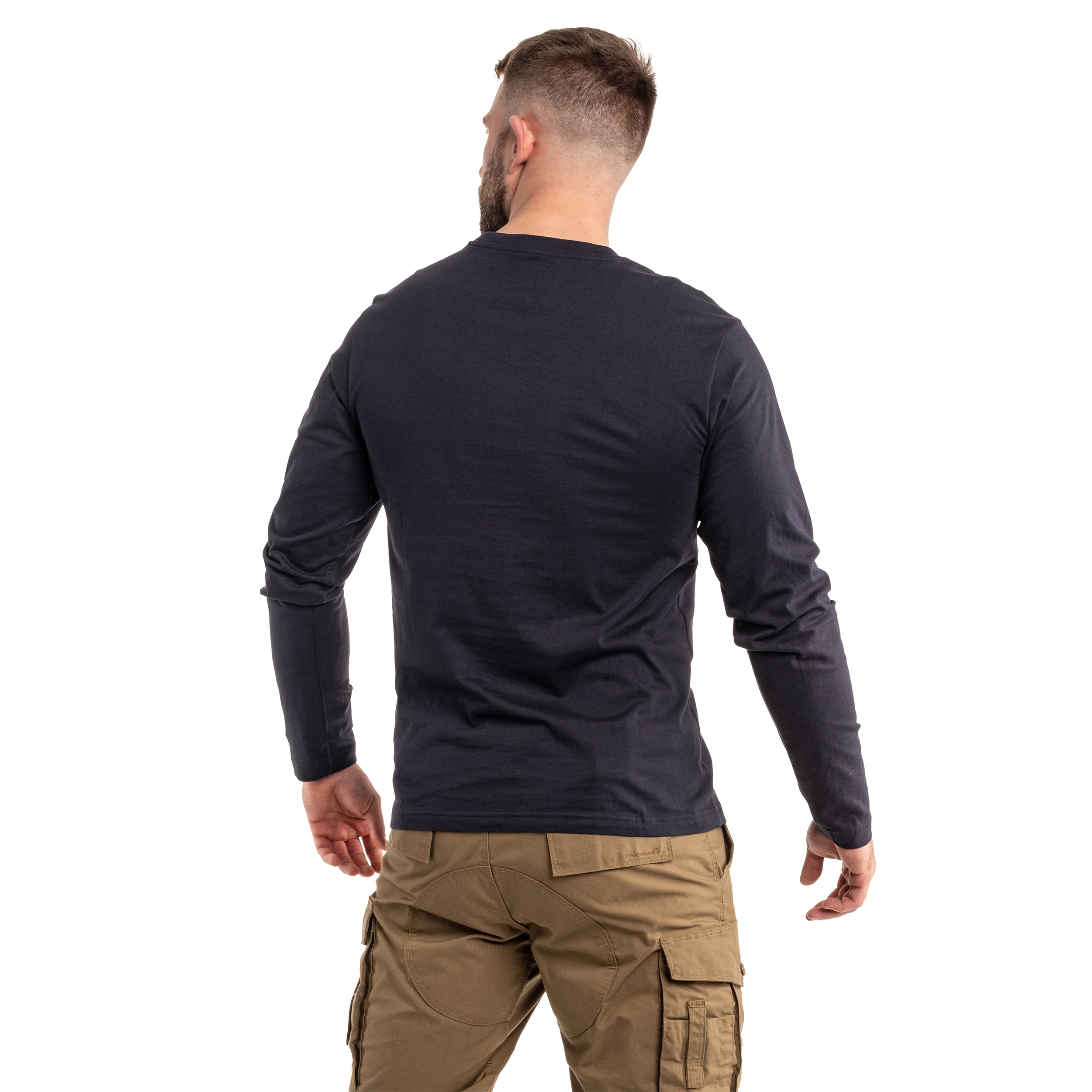Maglietta Brandit Premium Long Sleeve Shirt - Navy