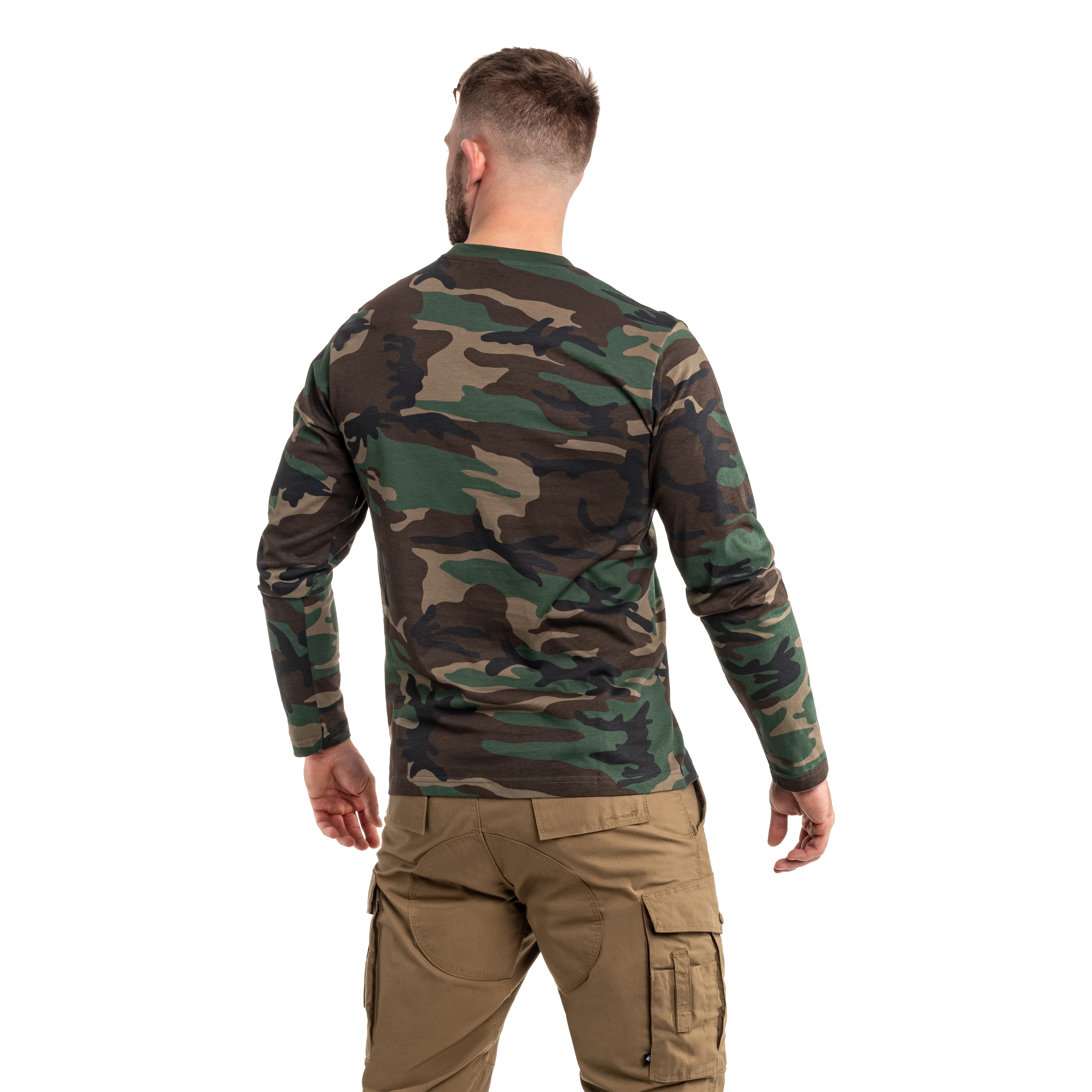 Maglia a maniche lunghe Brandit Premium Shirt - Woodland