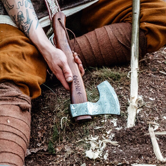 Ascia Njord Vidar Viking Damast - Medium