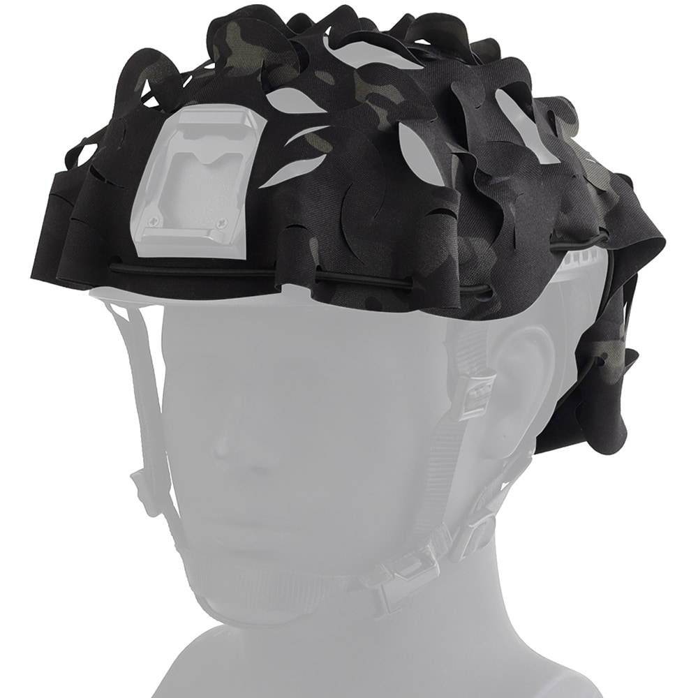Copertura mimetica universale per casco Wosport Laser Cut Cover - MultiCam Black