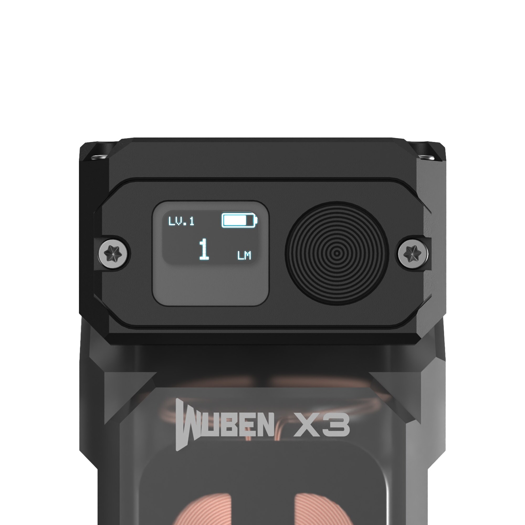 Torcia Wuben X3 Pro Black + Scatola di Ricarica in Alluminio 700 lumen