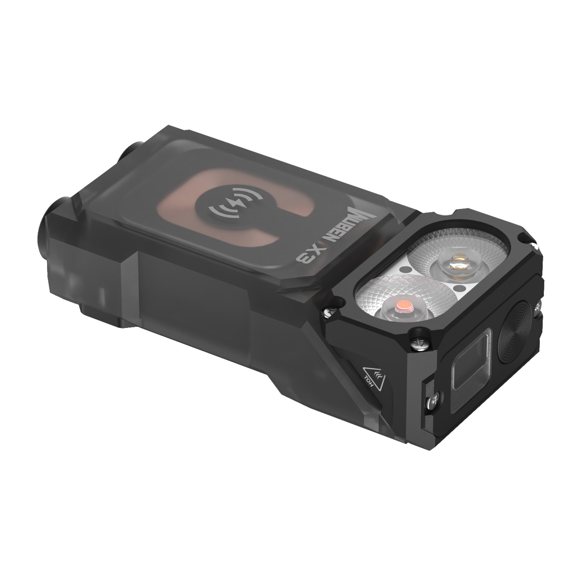 Torcia Wuben X3 Pro Black + Scatola di Ricarica in Alluminio 700 lumen