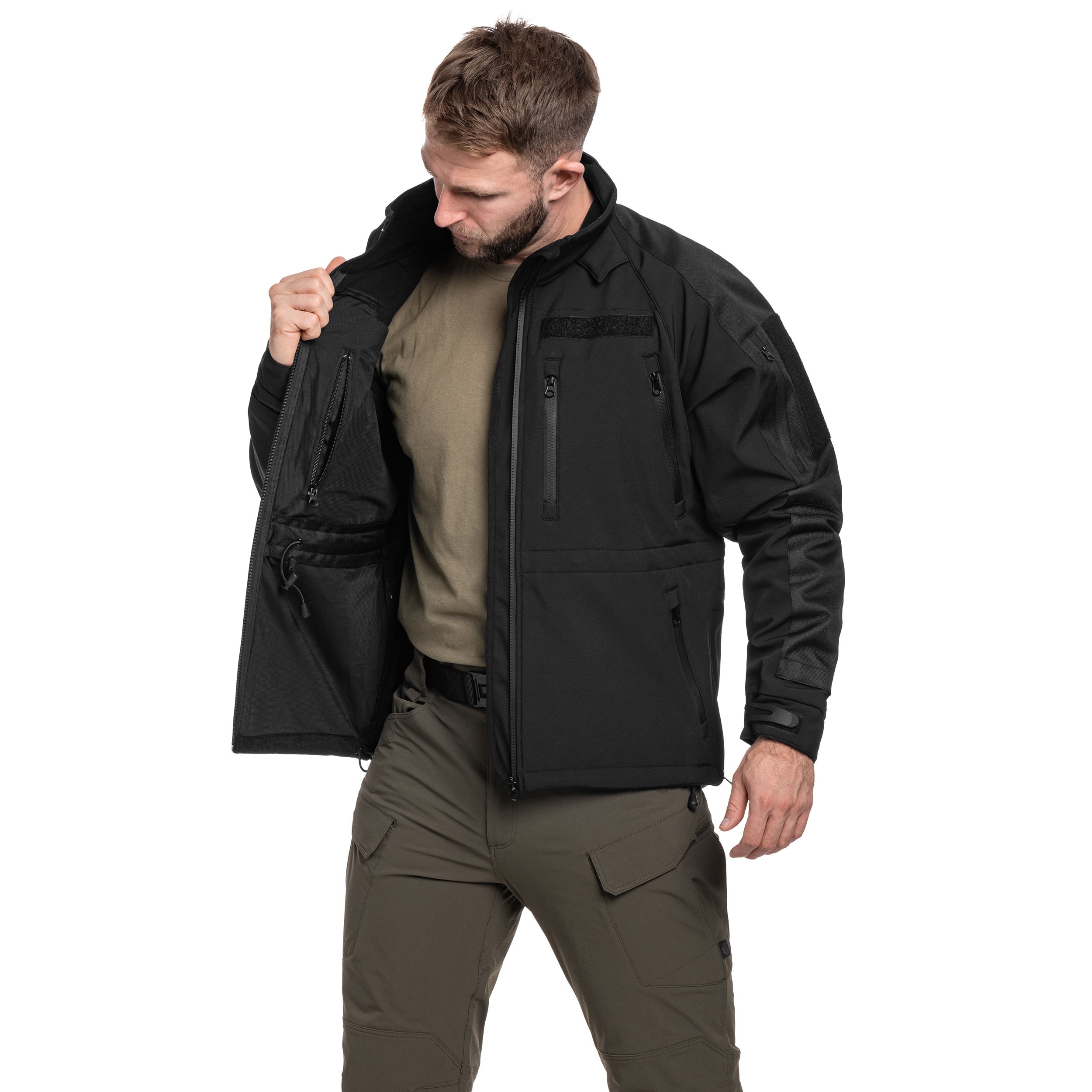 Giacca Softshell Plus Mil-Tec - Black
