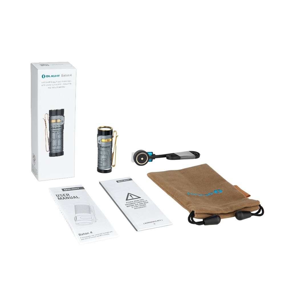 Torcia ricaricabile Olight Baton 4 Fighter Pilot - 1300 lumen