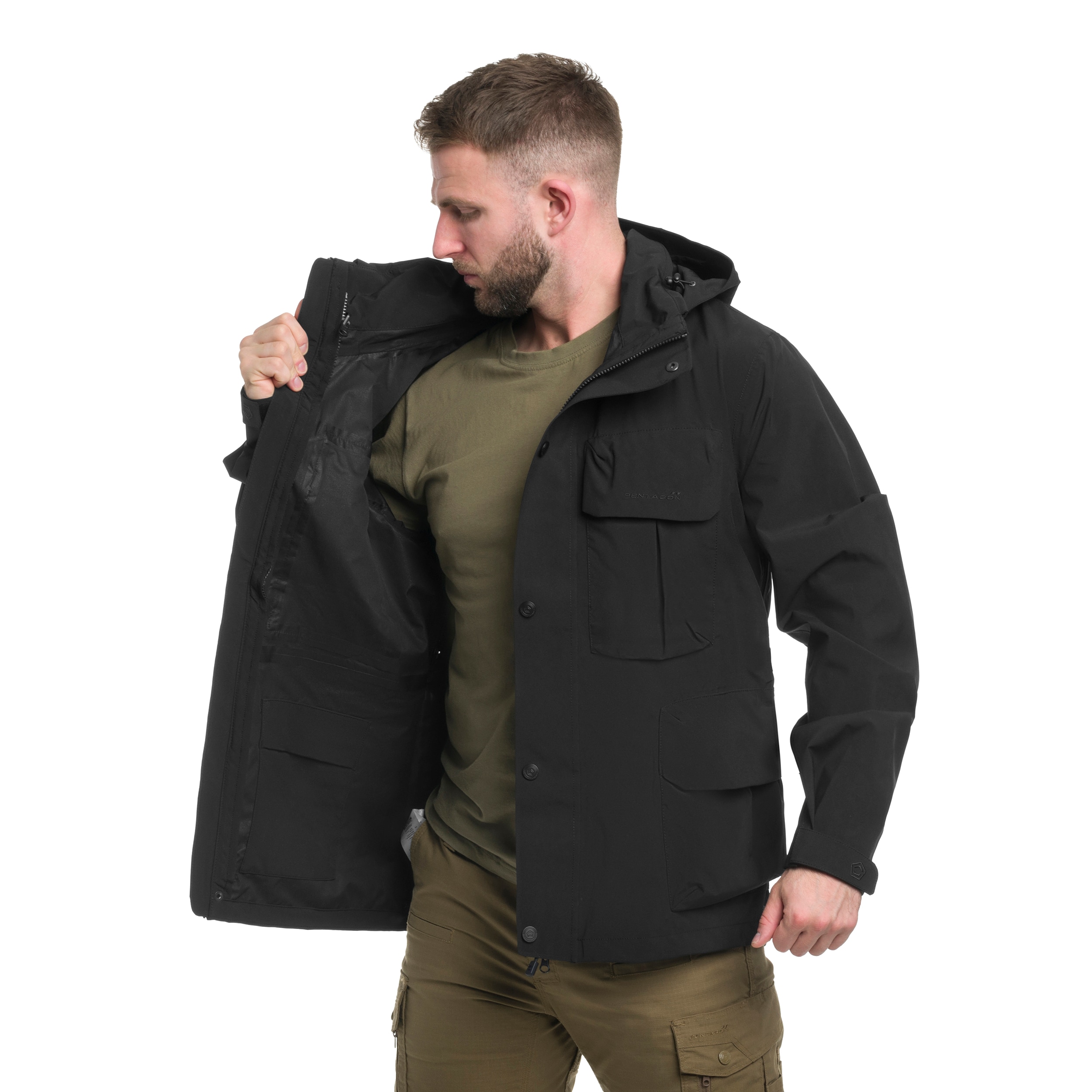 Giacca ibrida smock parka Pentagon Dias - Black