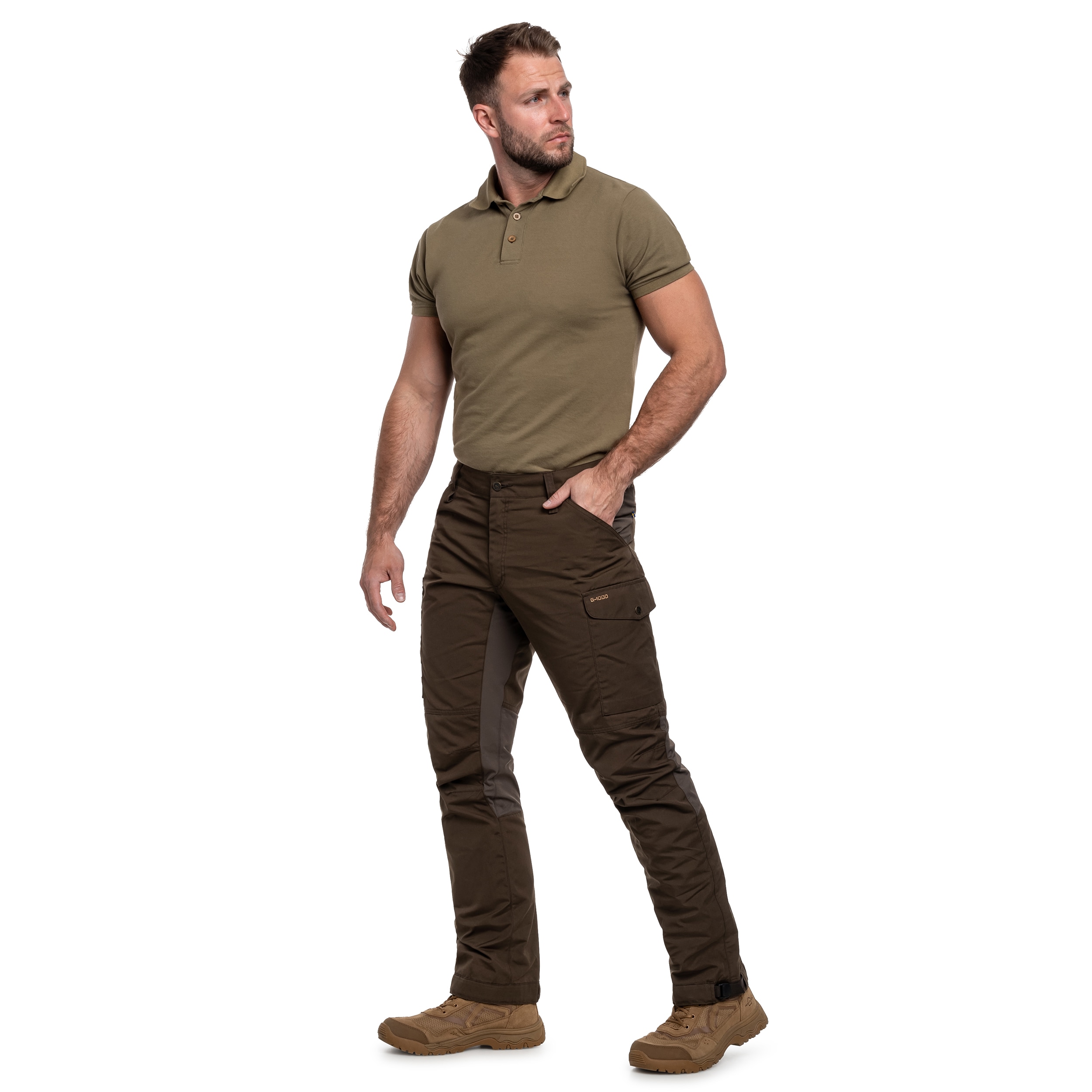Pantaloni Fjallraven Kaipak - Dark Olive