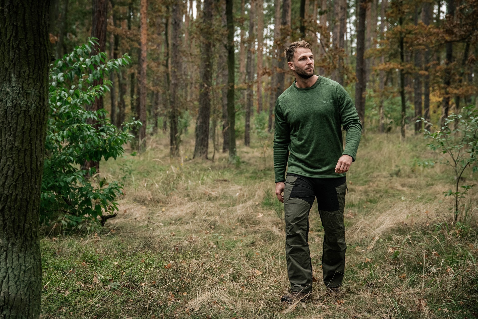 Felpa Military Wear Ghost Layer - Green